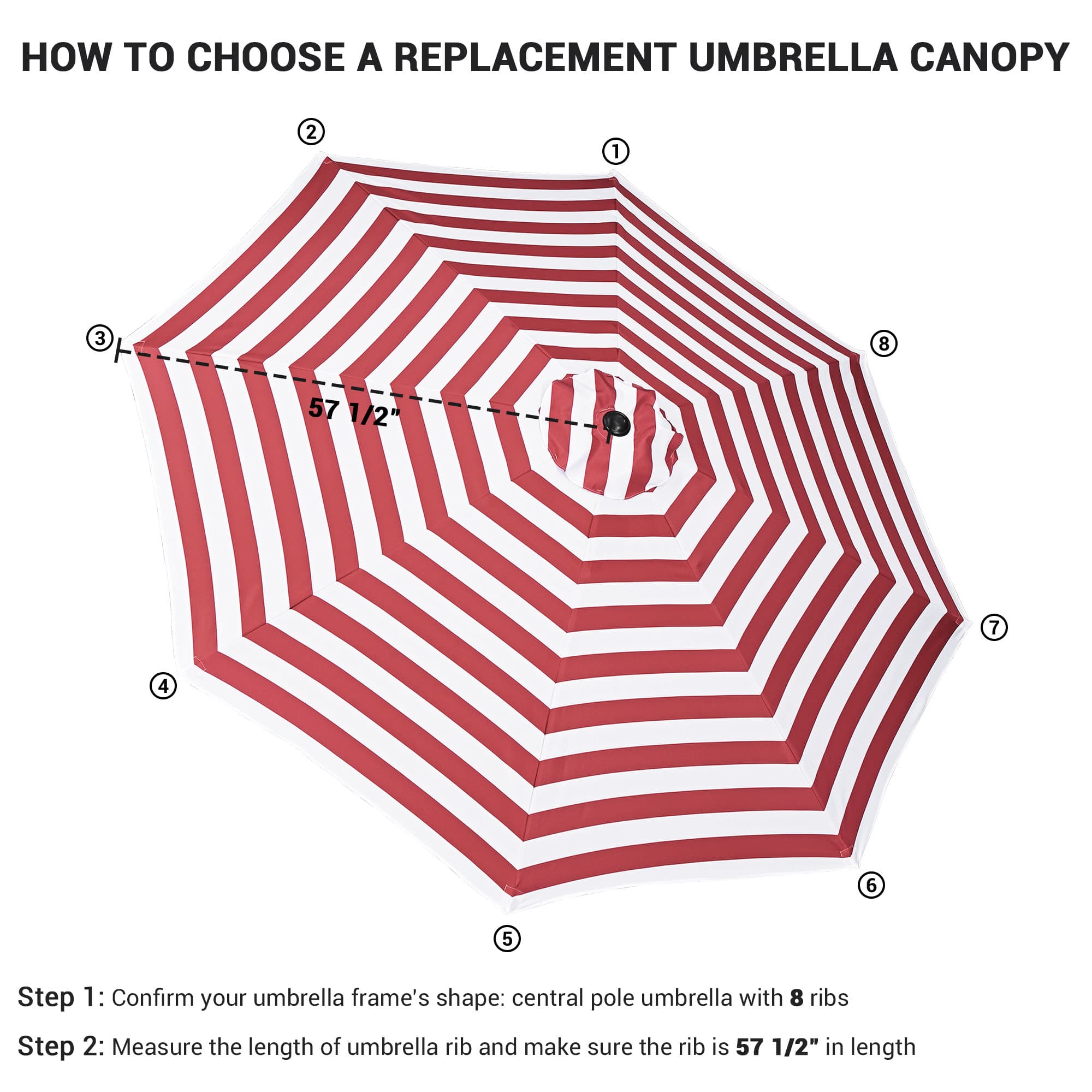 Yescom 07UMC001-10F-0207-LO Umbrellas-3 - View #5