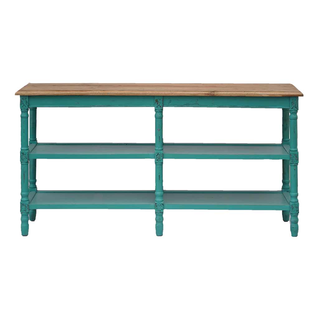 Primitive PC20120902610 Craftsman Table Top Finish Console Table