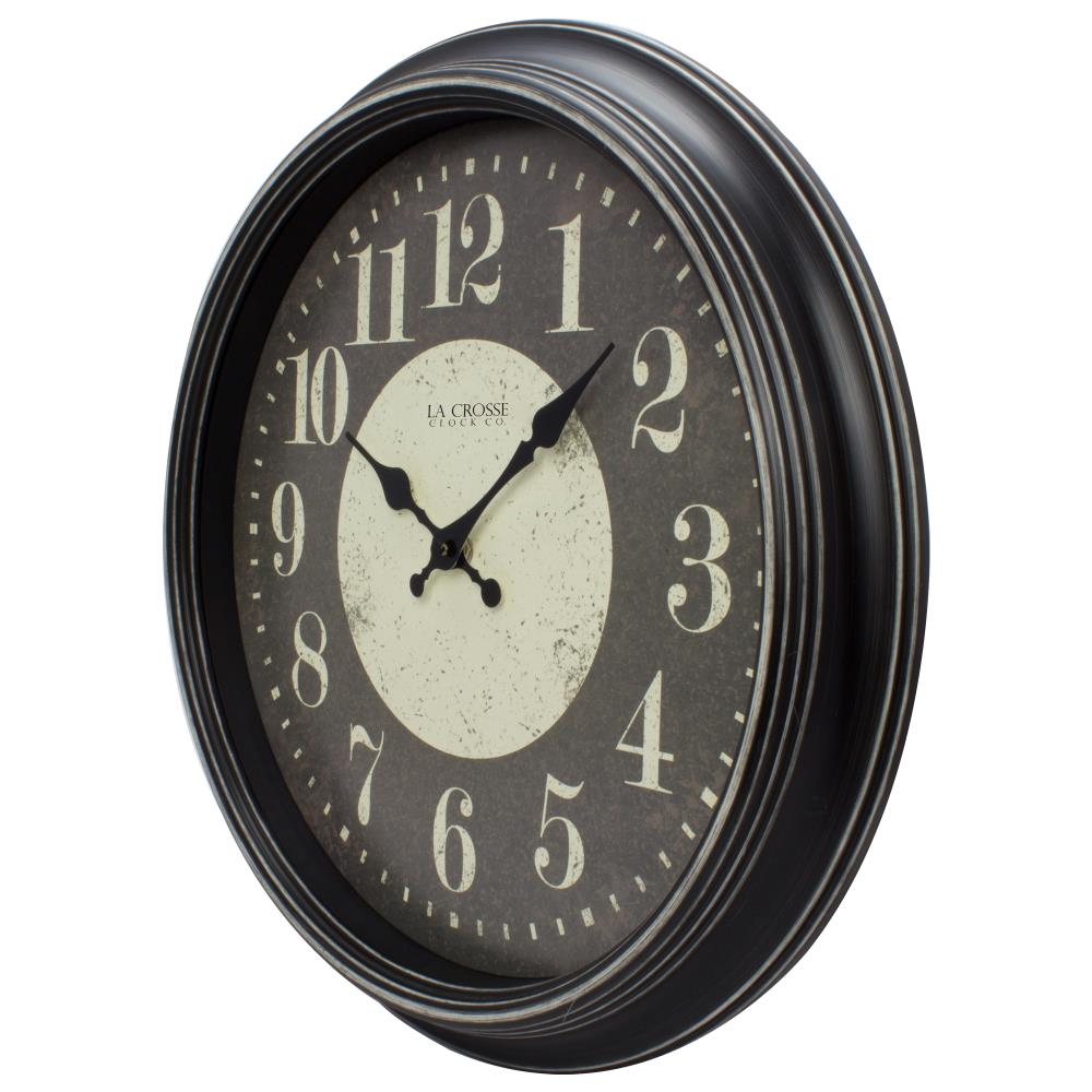 La Crosse Technology Analog Round Wall Clock in the Clocks department ...