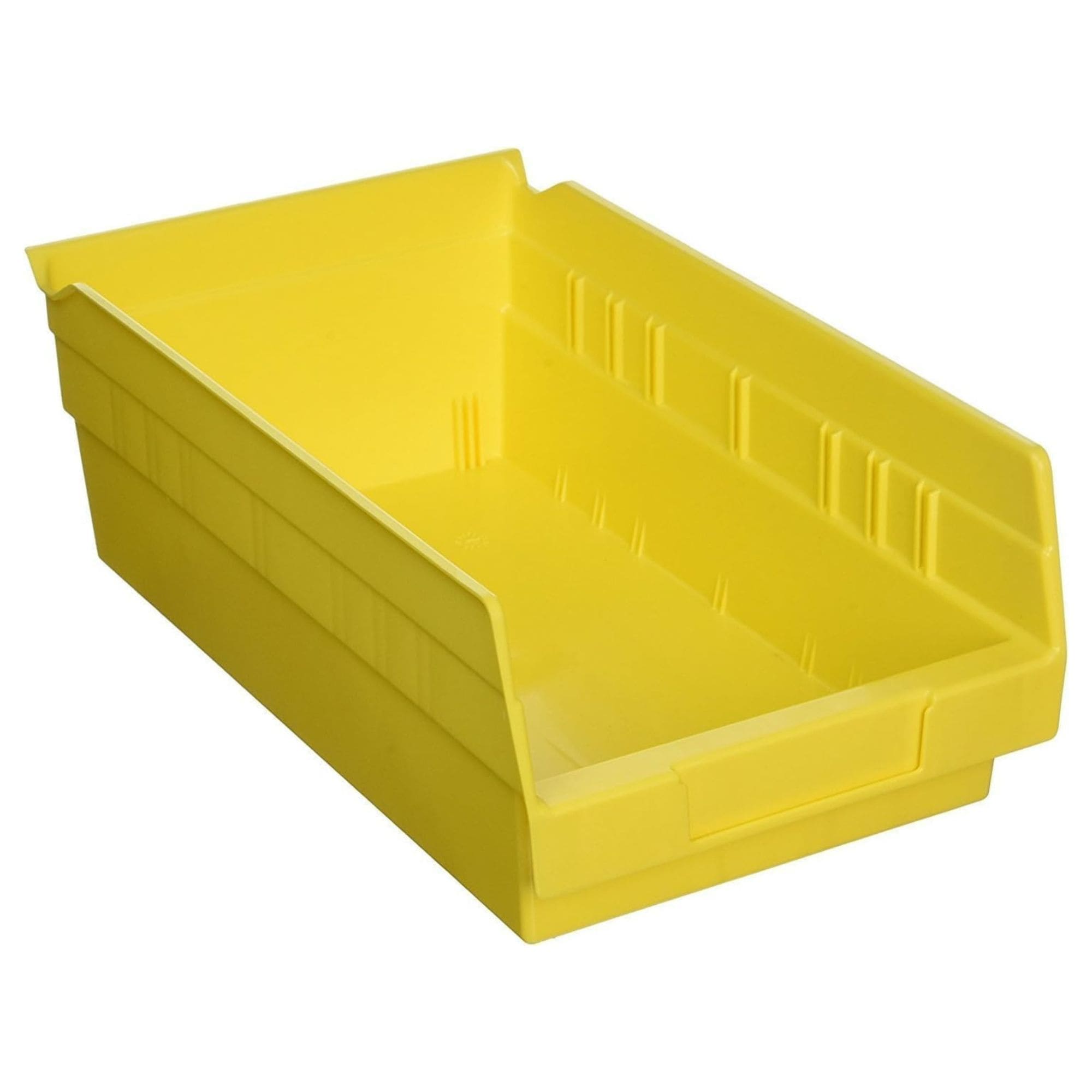 Akro-Mils  12 Pack Plastic Storage Shelf Bins Space-Saving Organizers Yellow