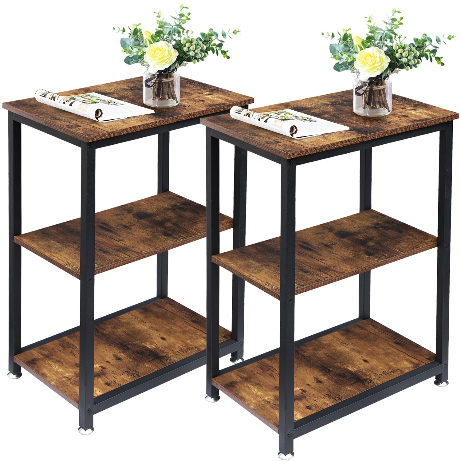 Vecelo LOE-XF-NT05-BRN-A2 End-Tables - View #2