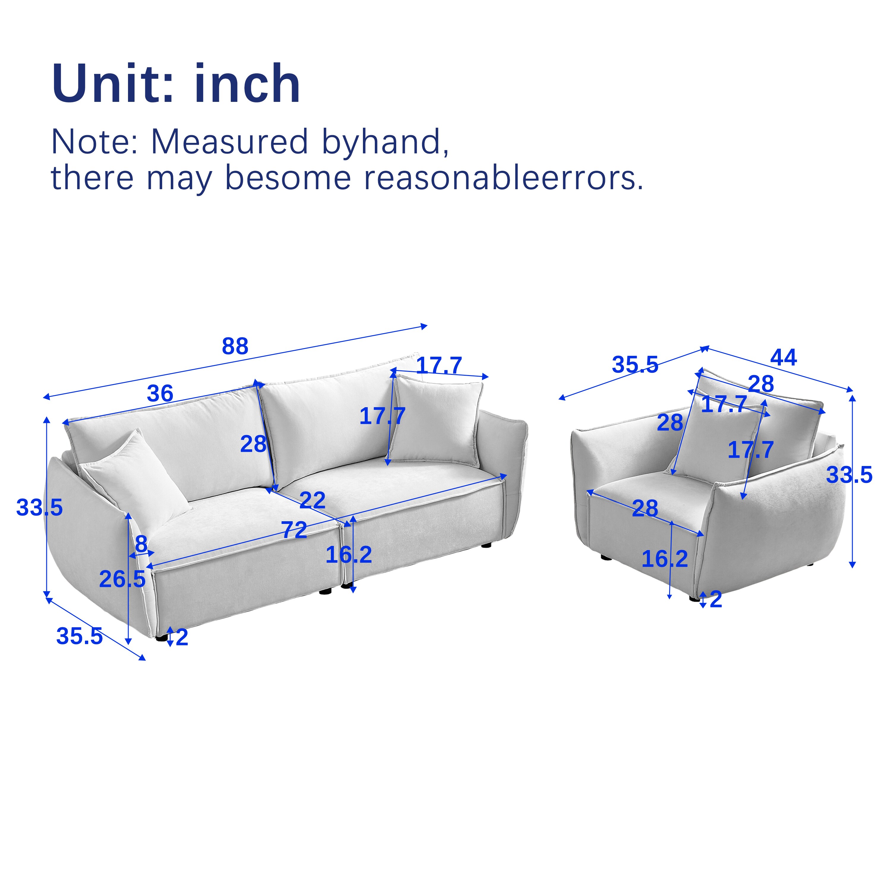 Homy Casa W1193S00117-LWS Living-Room-Sets - View #10