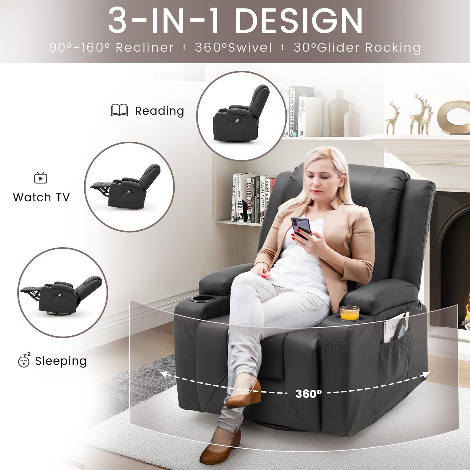 AECOJOY 13096UBK-LS01 Sofas-Loveseats - View #4