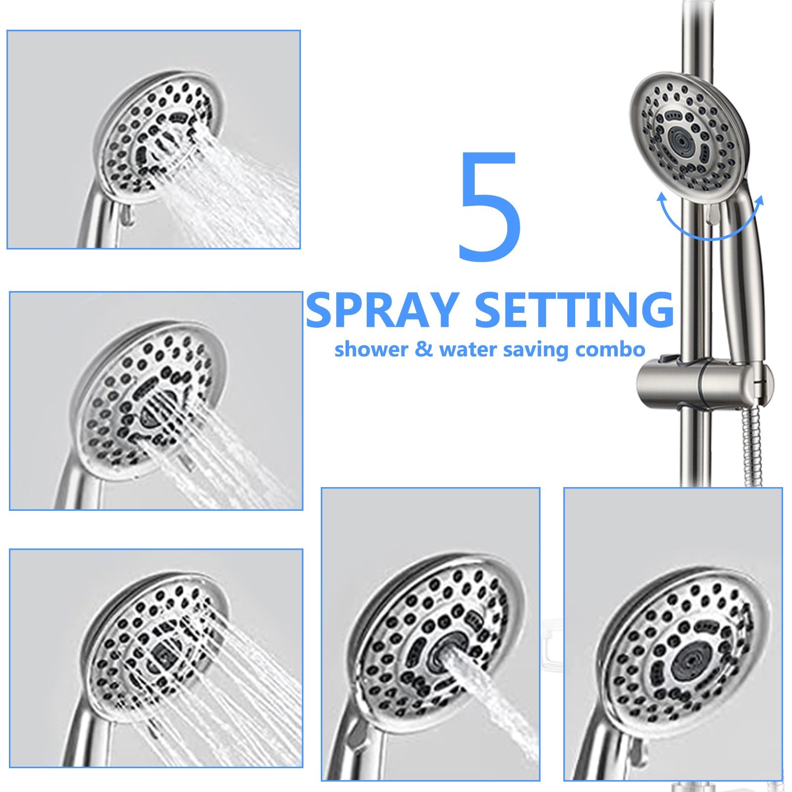 Tatayosi RY-02H7V632 Showerhead-Bar-Panels - View #5