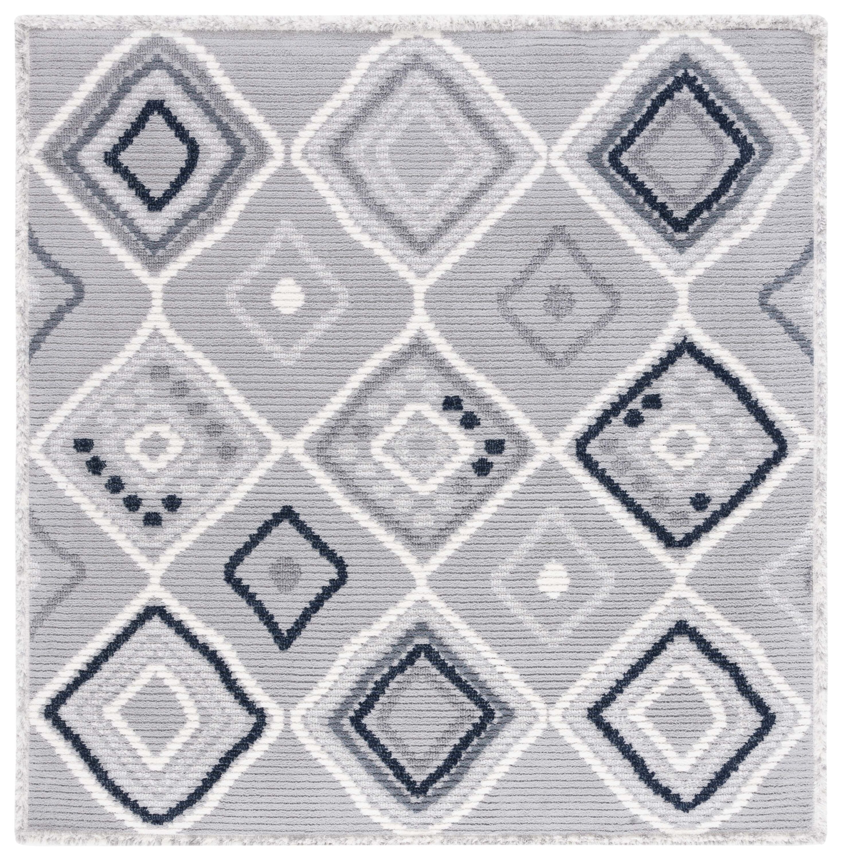 Marrakesh  608F Grey/Light Grey 7 X 7 Area Rug