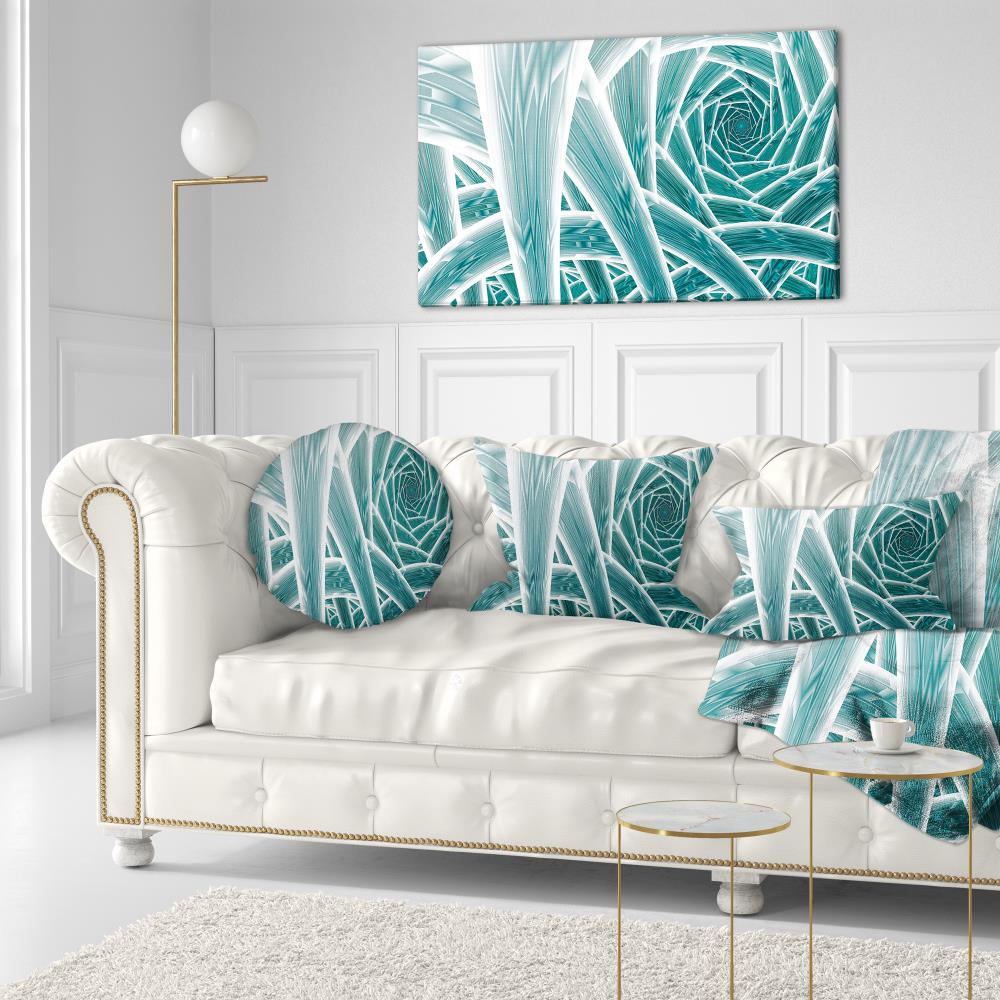Designart CU15950-12-20 12-in x 20-in Blue Indoor Decorative Pillow