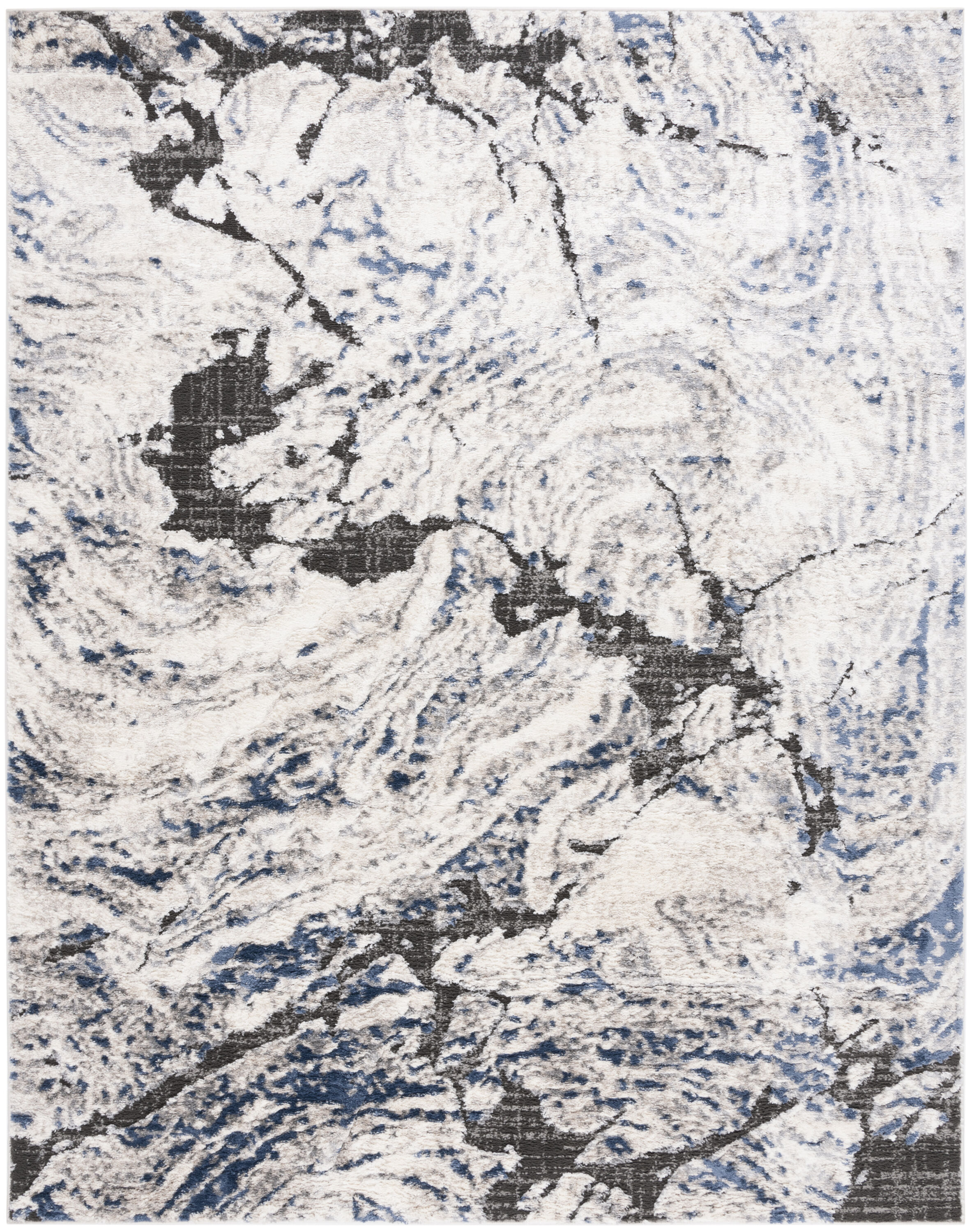 Petra 102A Ivory/Blue 8 X 10 Area Rug