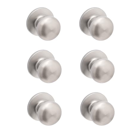 RELIABILT Baron Satin Nickel Exterior Keyed Entry Door Knob in the