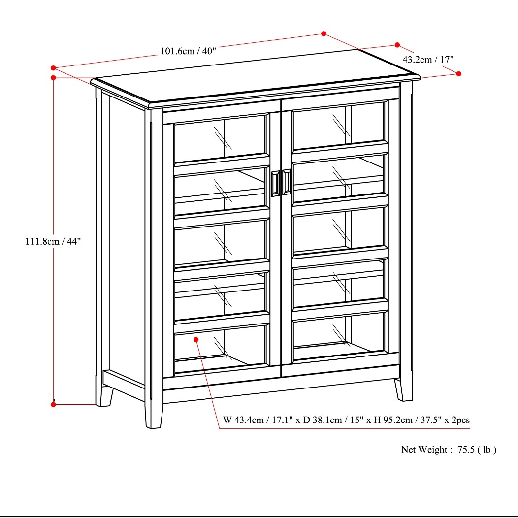 Simpli Home AXCRBUR15-MAH Gaming-Storage - View #8