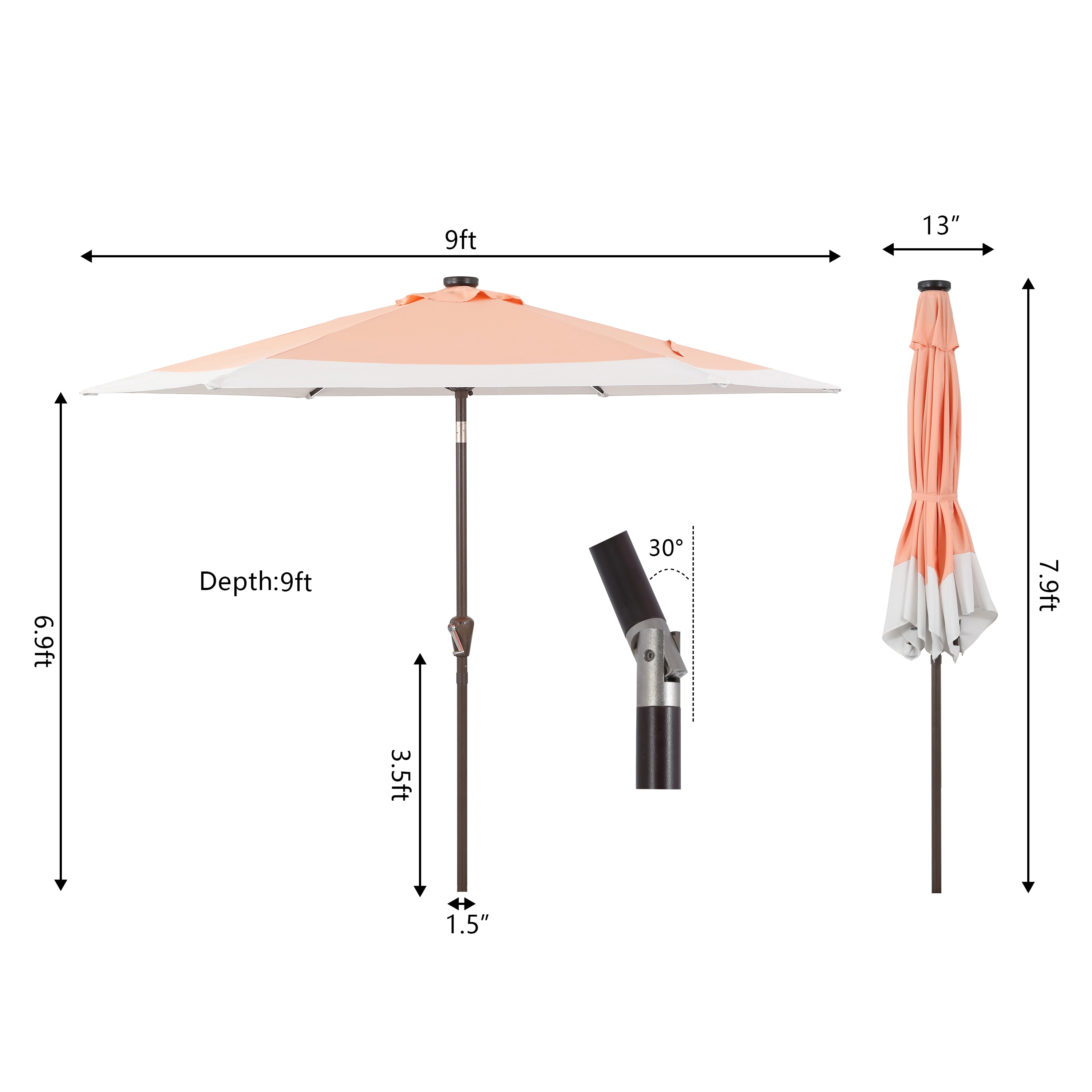 JONATHAN  Y UMB1100D Umbrellas-2 - View #12