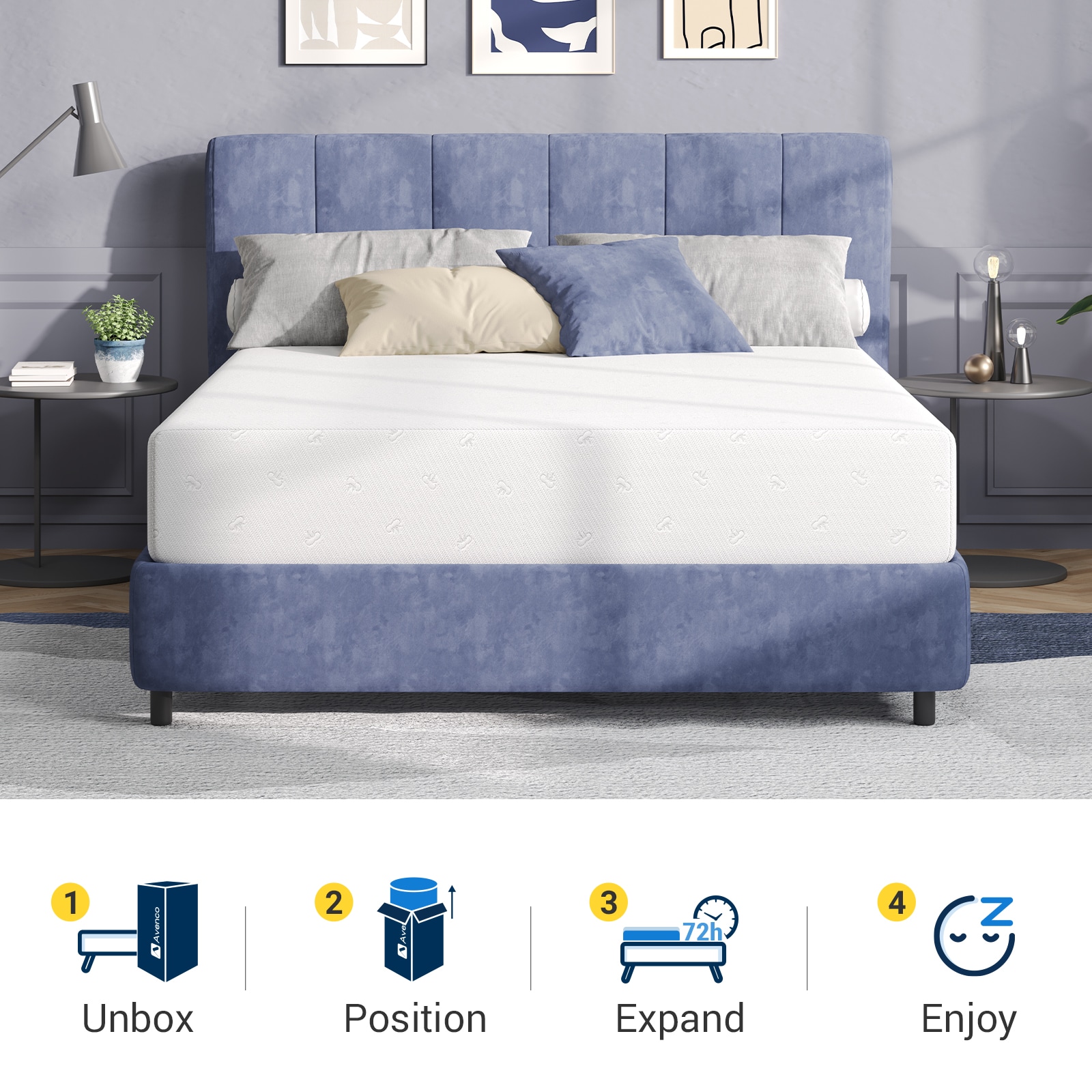 Avenco LW-A-M01816-14-Q Mattresses-Boxsprings - View #6