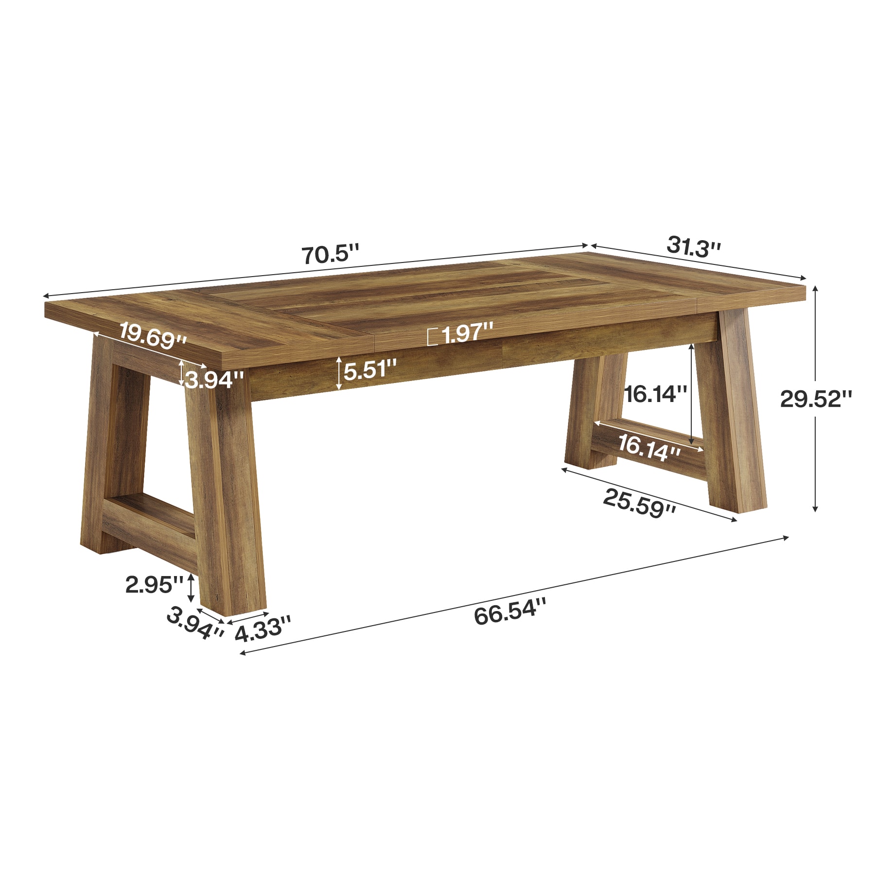 Tribesigns LWOYJL-1065YY Dining-Tables - View #6