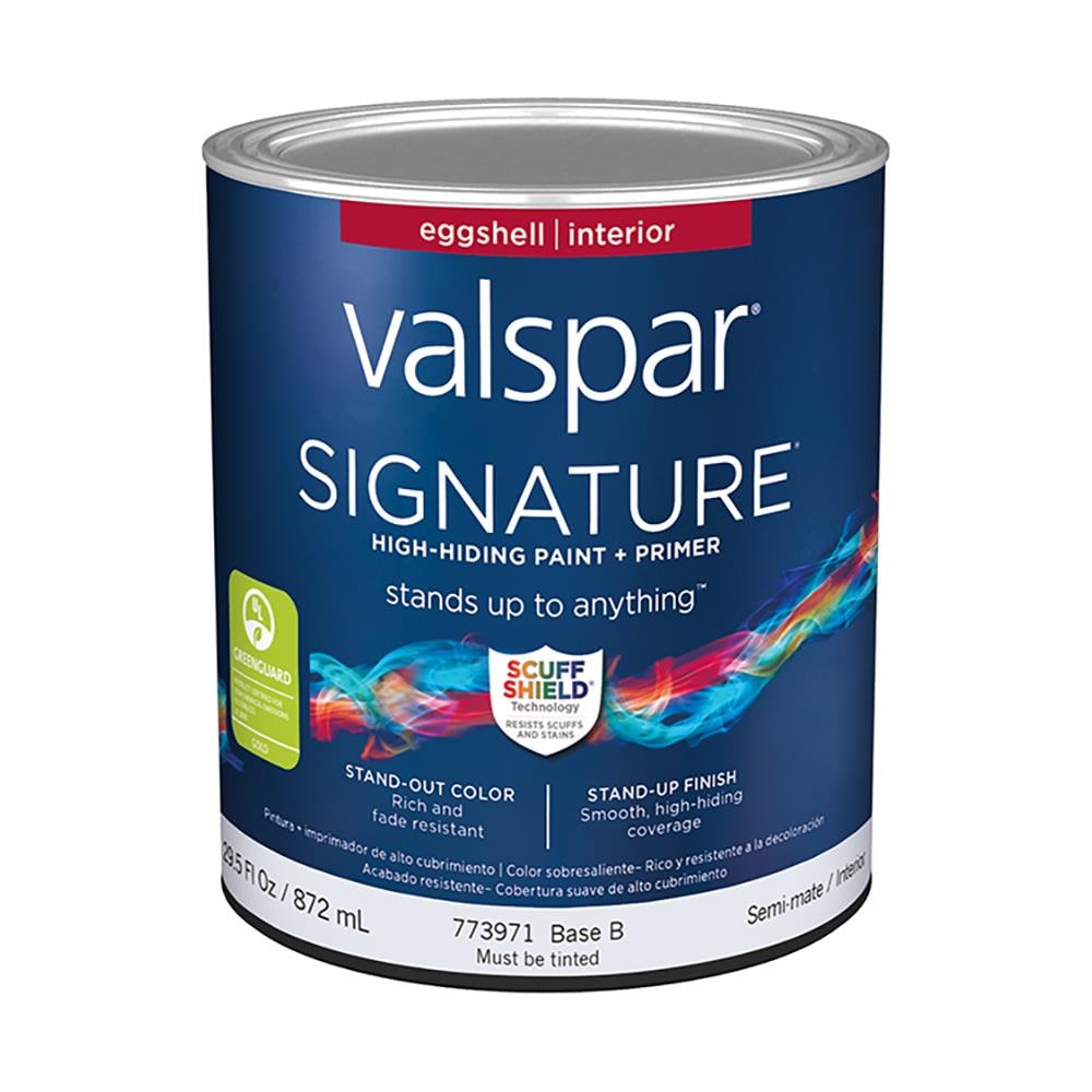 Valspar Signature Eggshell Base B Tintable Latex Interior Paint ...