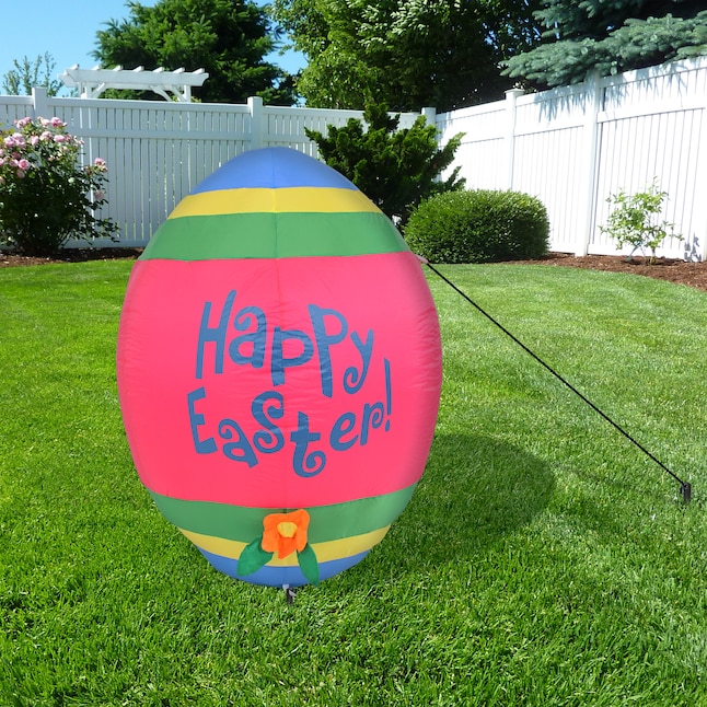 Sunnydaze Decor 46-in H Lighted Easter Inflatable in the Seasonal ...