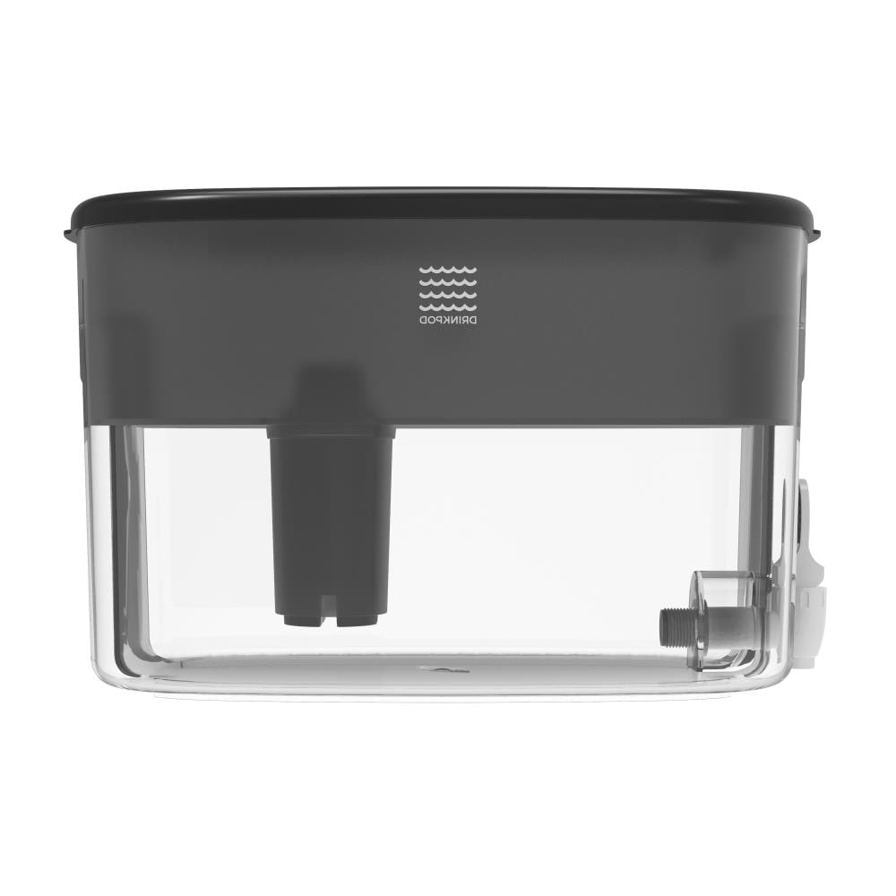 Drinkpod Alkaline water dispenser 2.4 g 40-cup Black Water Filter Pitcher  in the Water Filter Pitchers department at