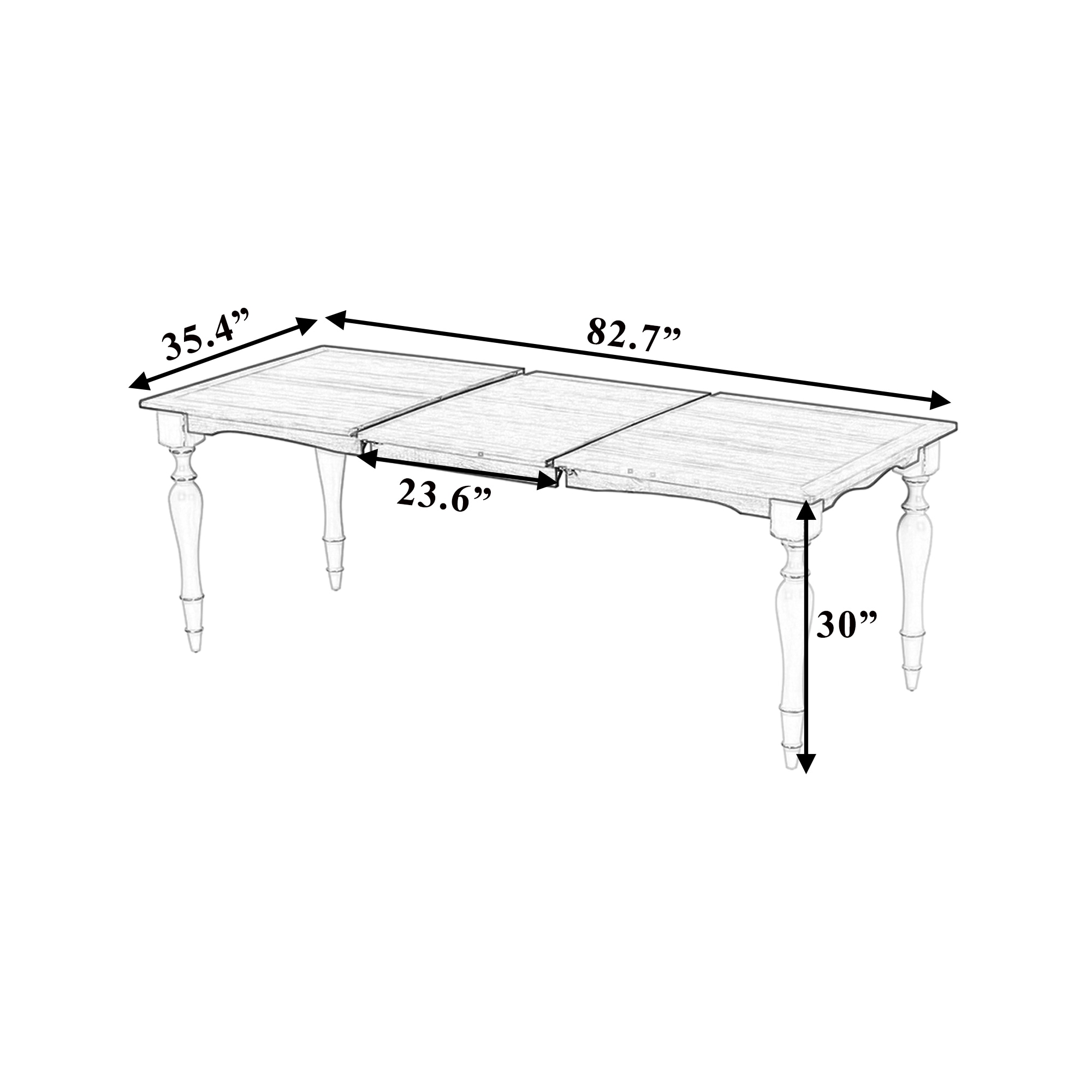 SINOFURN SYA010072BN Dining-Tables - View #4