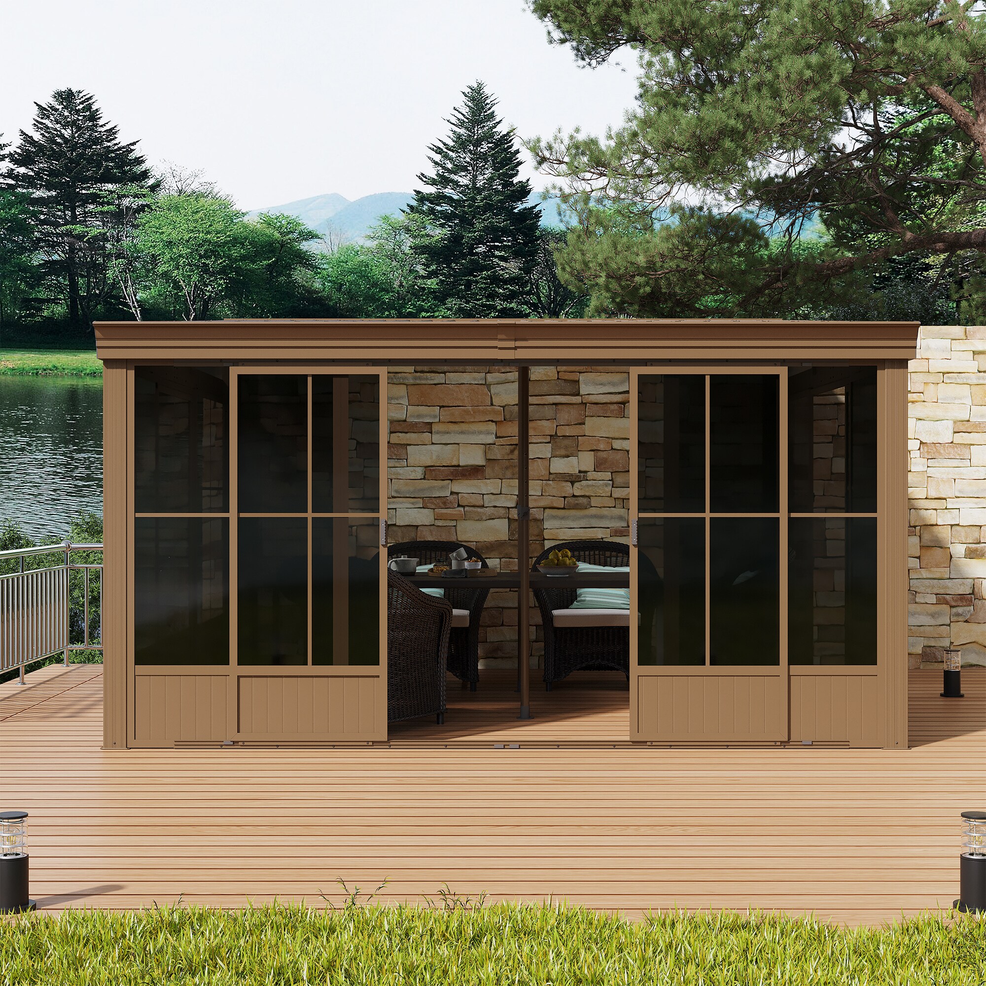 Mondawe MD-LGMF1617 Wood-Resin-Gazebos - View #13