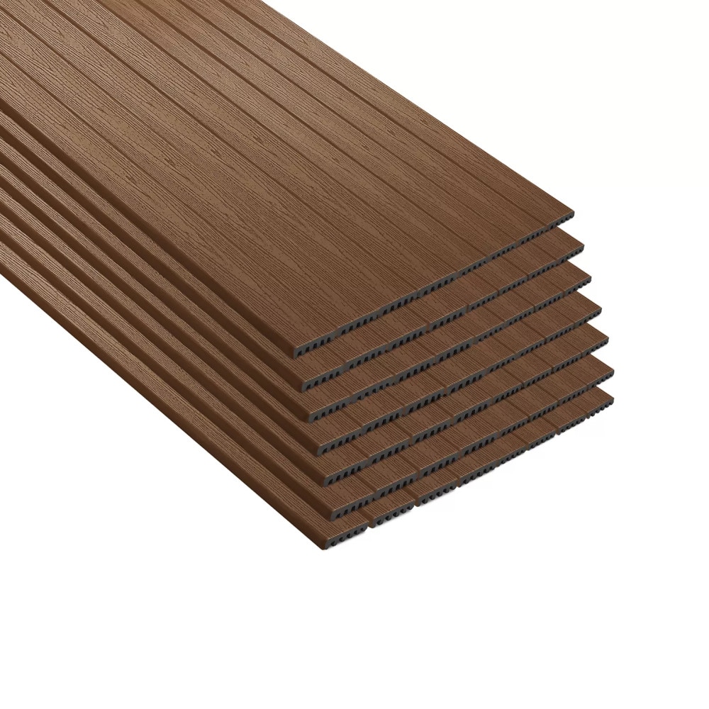 Trex Enhance Basics 1-in x 6-in x 20-ft Saddle Square/Scalloped Composite Deck Board 56 -Pack