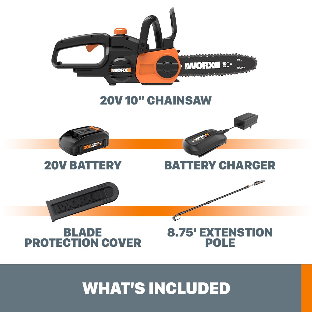 Worx WG324.9 20V Power Share 5 Cordless Pruning Saw (No Battery and  Charger Included - Tool Only) 