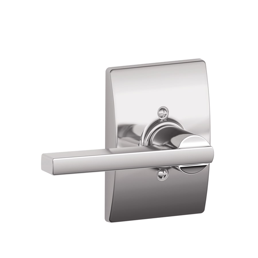 Schlage F170 LAT 625 CEN Latitude-Century Bright Chrome Interior Hall/Closet Dummy Door Handle