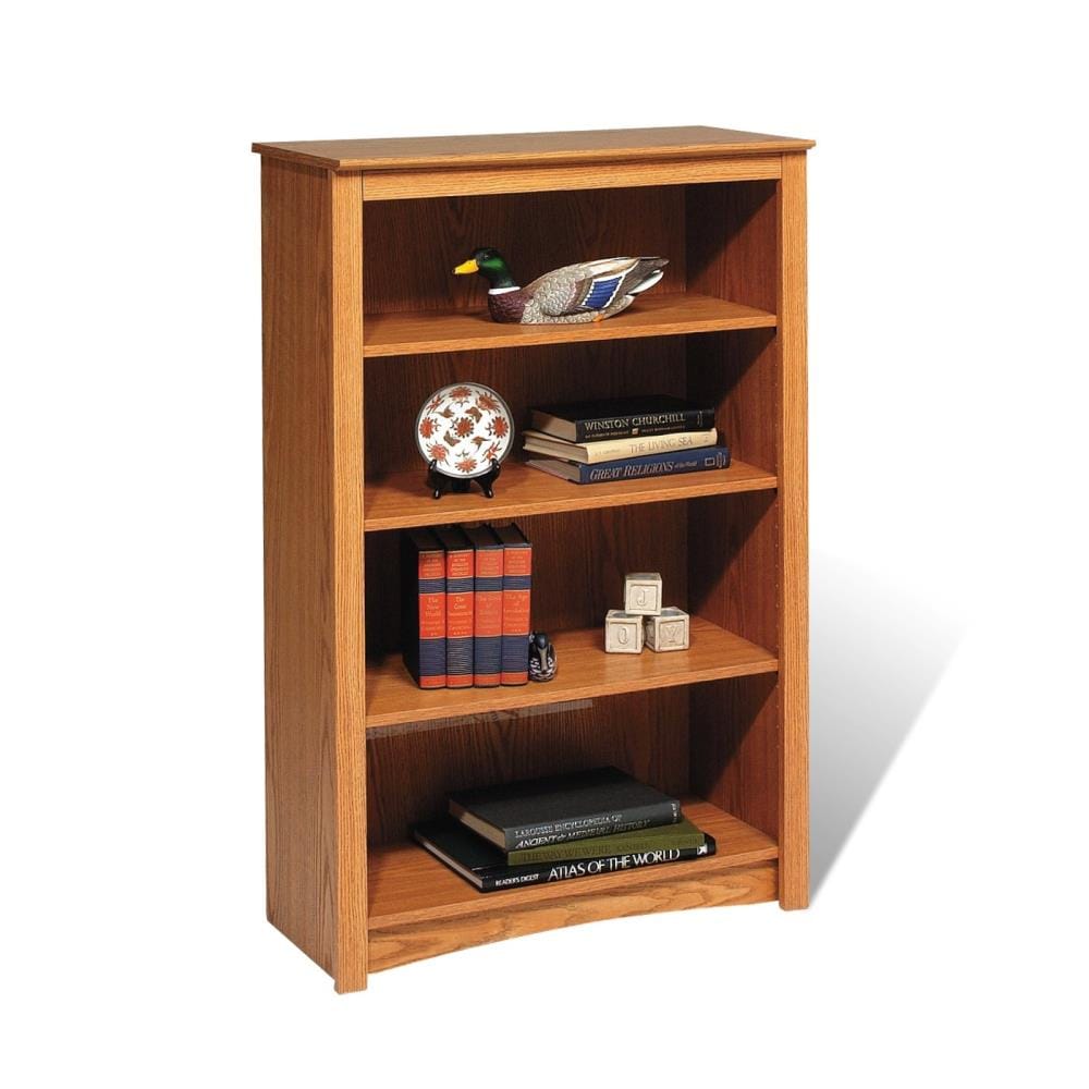 Prepac Oak 4-Shelf Bookcase at Lowes.com