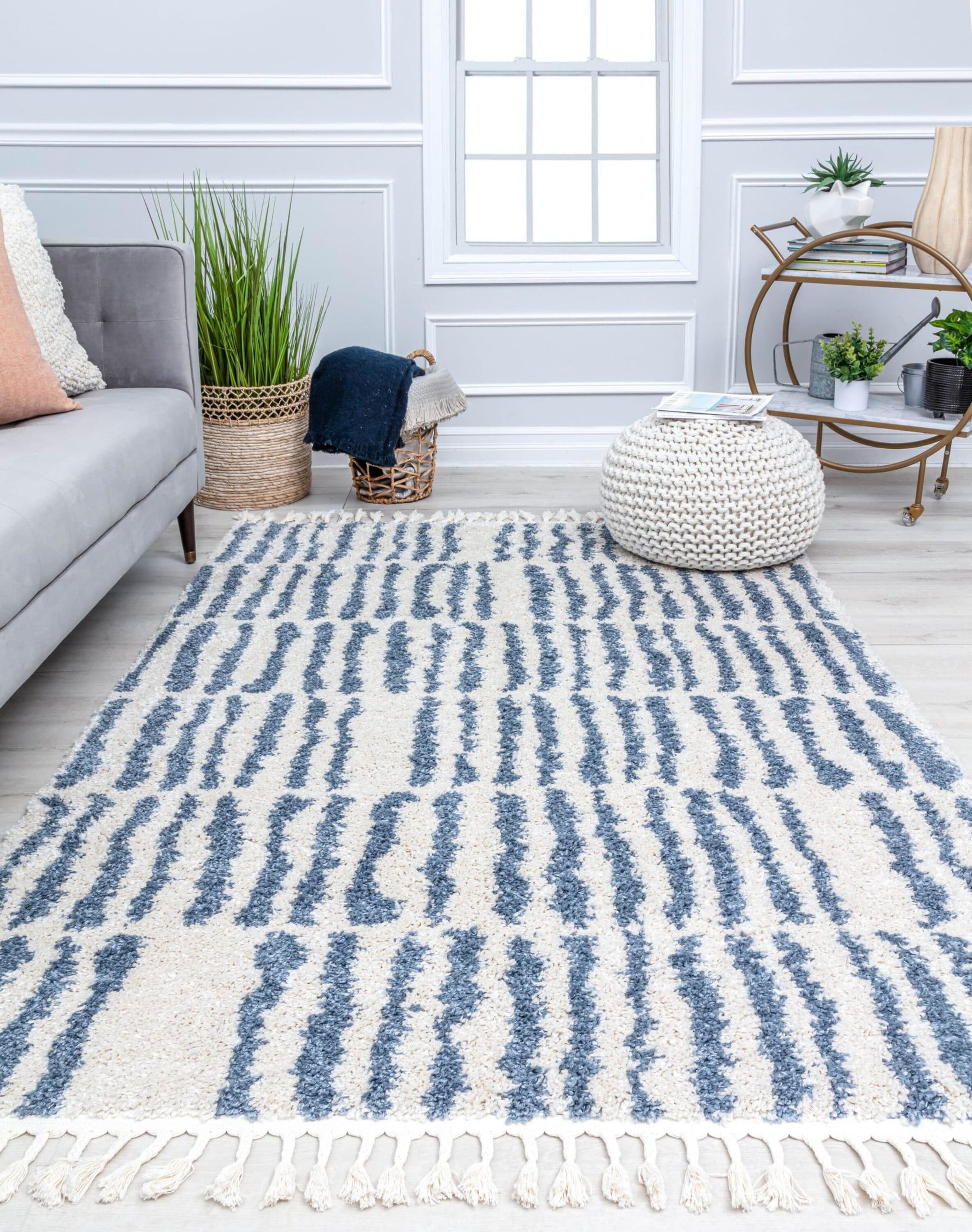 Rugs America 32589 Bennett 5 x 7 (ft) Loomed Polypropylene Winter's Eve Rectangular Indoor Geometric Area rug
