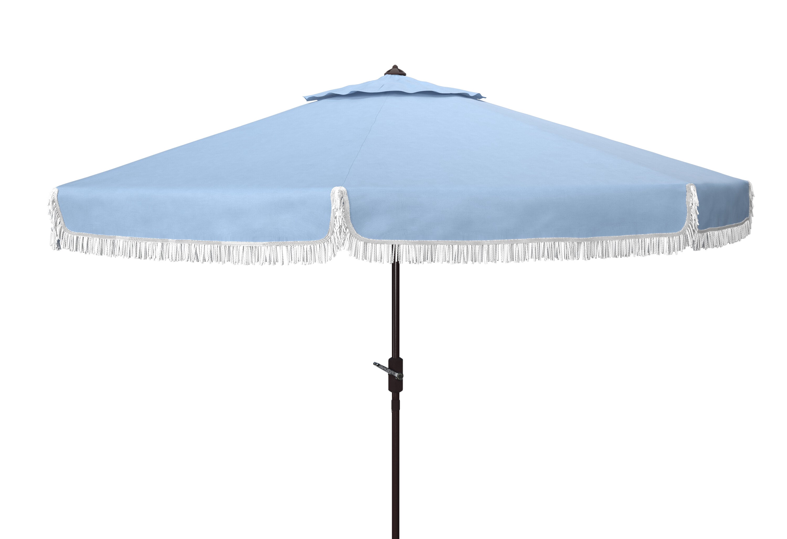 Safavieh PAT8008U 8.4-Feet Aluminum Blue Auto-tilt Market Patio Umbrella