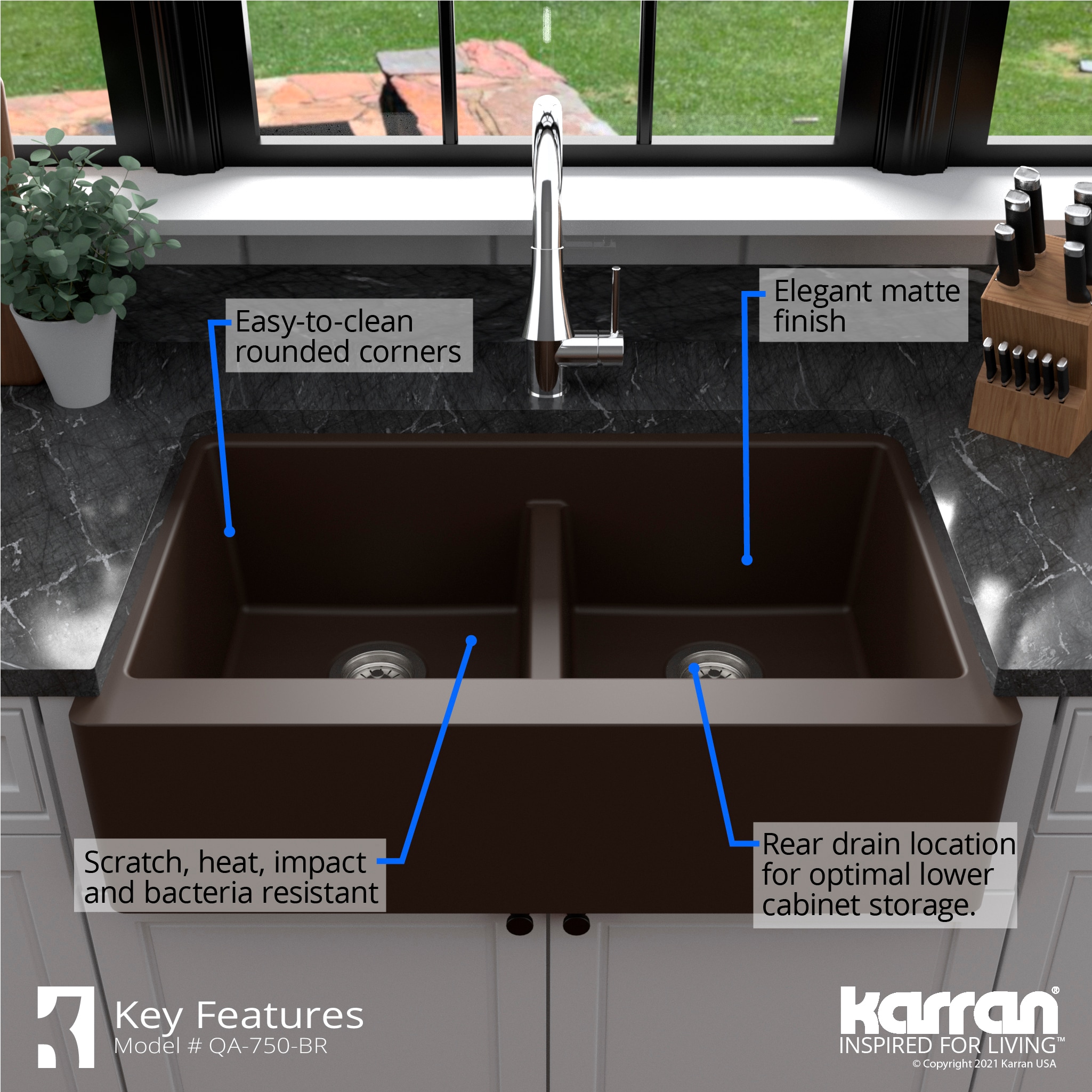 Karran QA-750-BR-PK1 Kitchen-Sinks - View #8