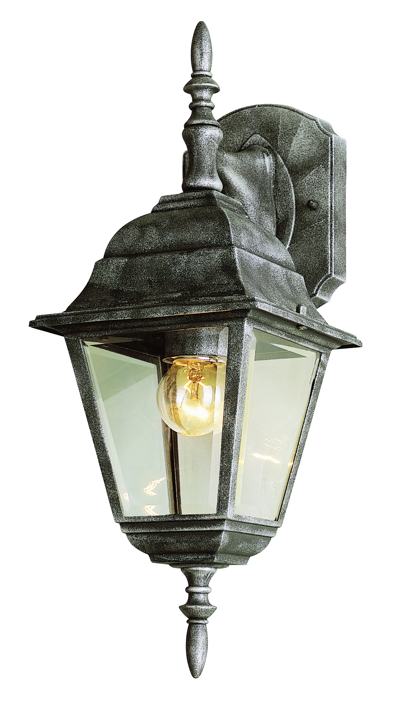 Lucid Lighting 4411 BK 1 -Light 16.75-in H Black Hardwired Outdoor Wall Light