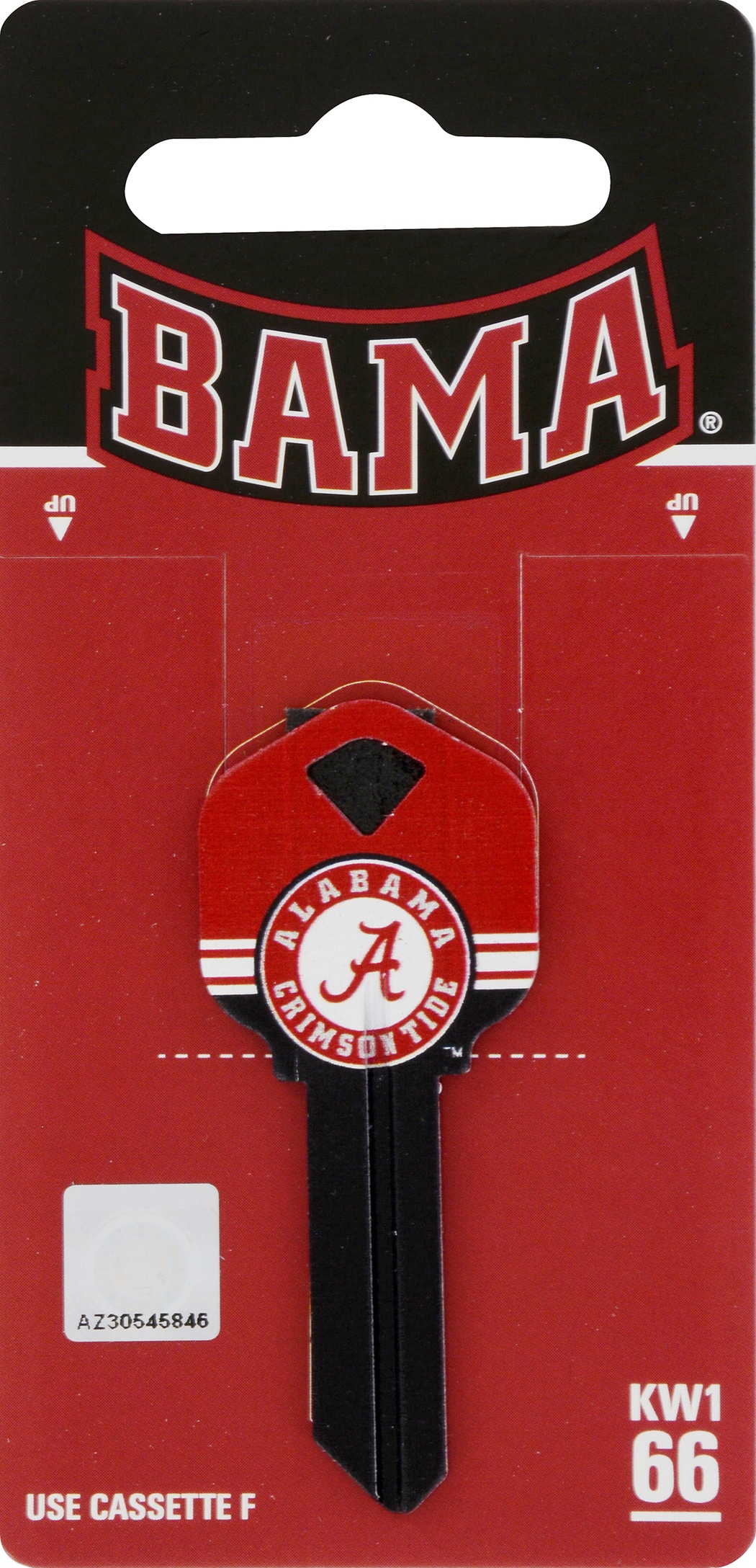Fanatix 89848 Alabama Crimson Tide Multicolored Sports key Brass House/Entry Key Blank