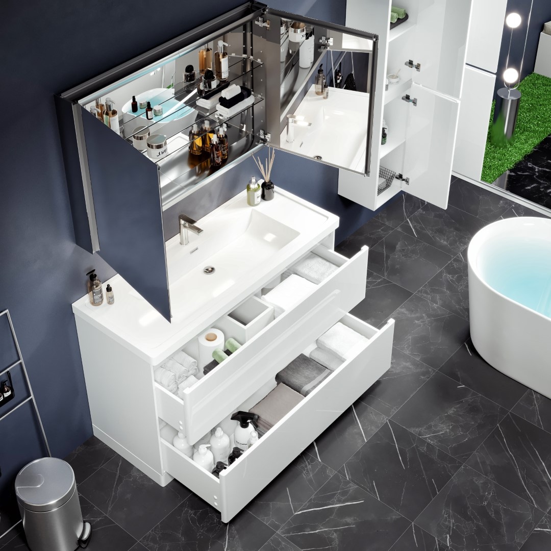 Eviva EVVN1200-SS-48WH-FS Bath-Vanity-Combo - View #4