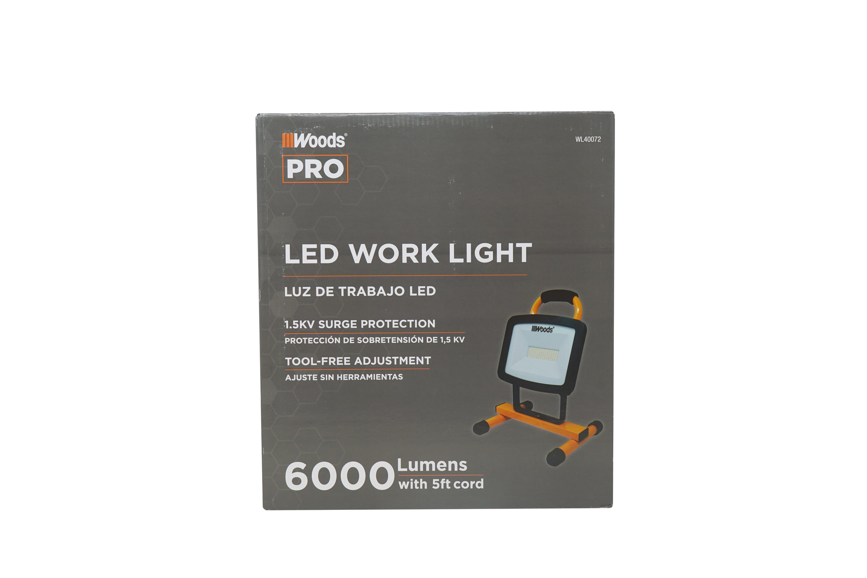 Woods Wl40072 6000-Lumen Portable LED Work Light
