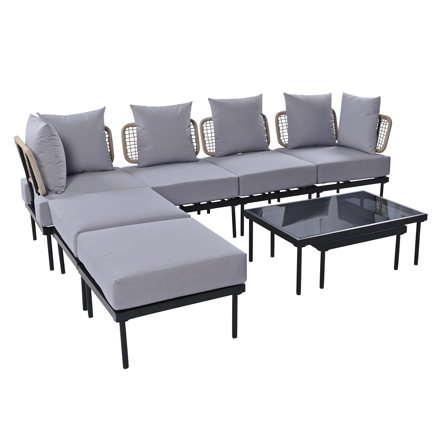 SINOFURN SYA380116BG Patio-Sofas-Daybeds - View #6