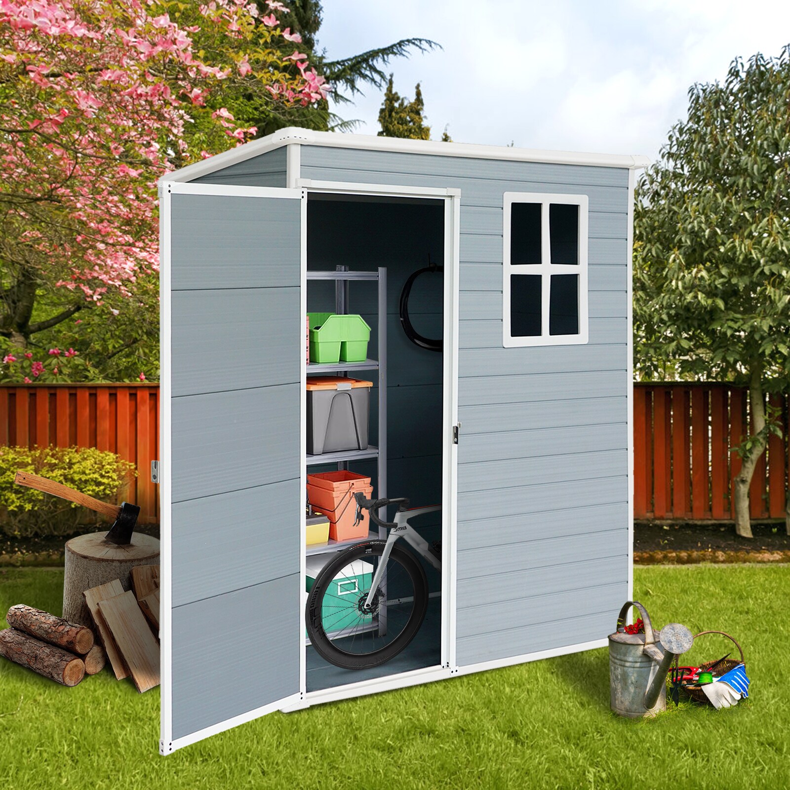 Mondawe MD-WWC00019 Vinyl-Resin-Storage-Buildings - View #2