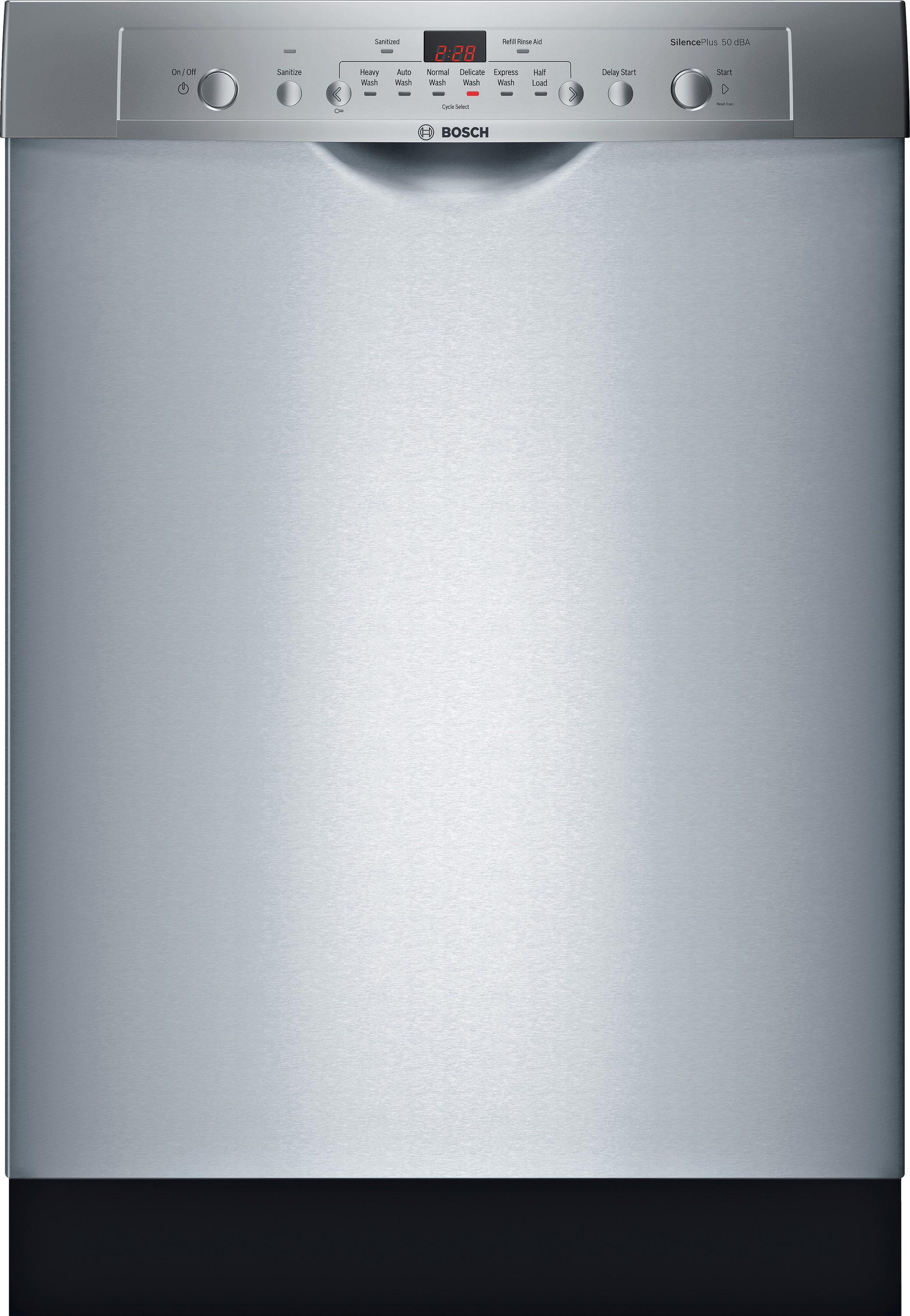 Bosch Ascenta Series Front Control 24-in Built-In Dishwasher (Stainless  Steel), 50-dBA at