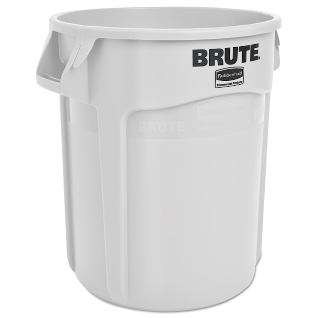 Rubbermaid Commercial Products 20-Gallons White Plastic Commercial  Touchless Kitchen Trash Can Indoor in the Trash Cans department at