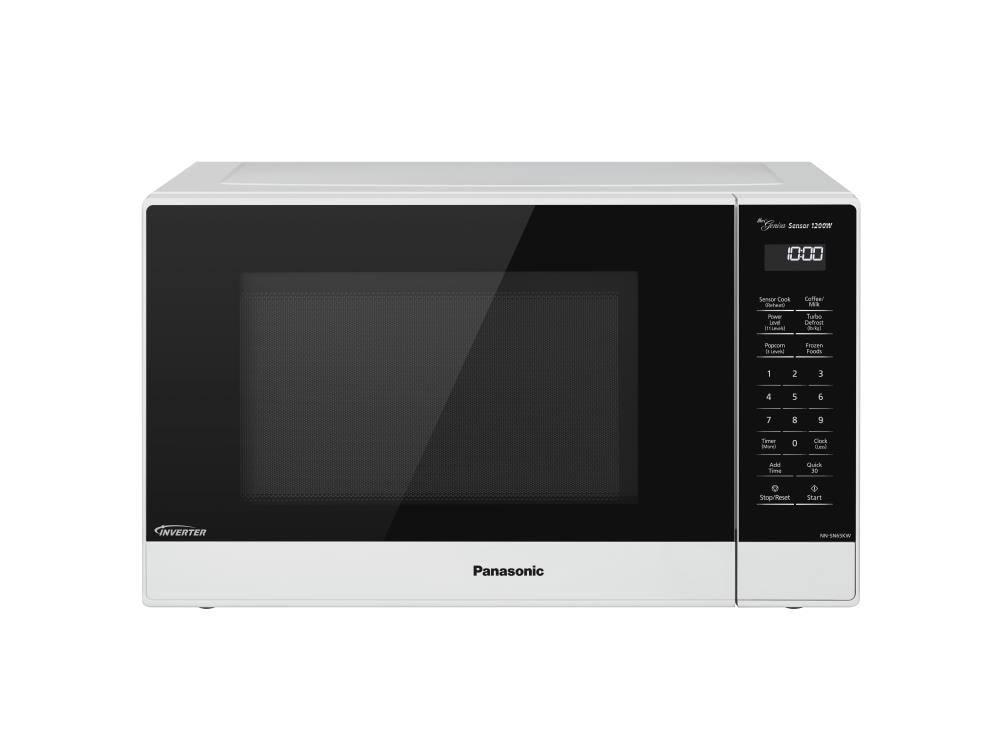 生活家電 その他 Panasonic 1.2-cu ft 1200-Watt Countertop Microwave (White) in the 