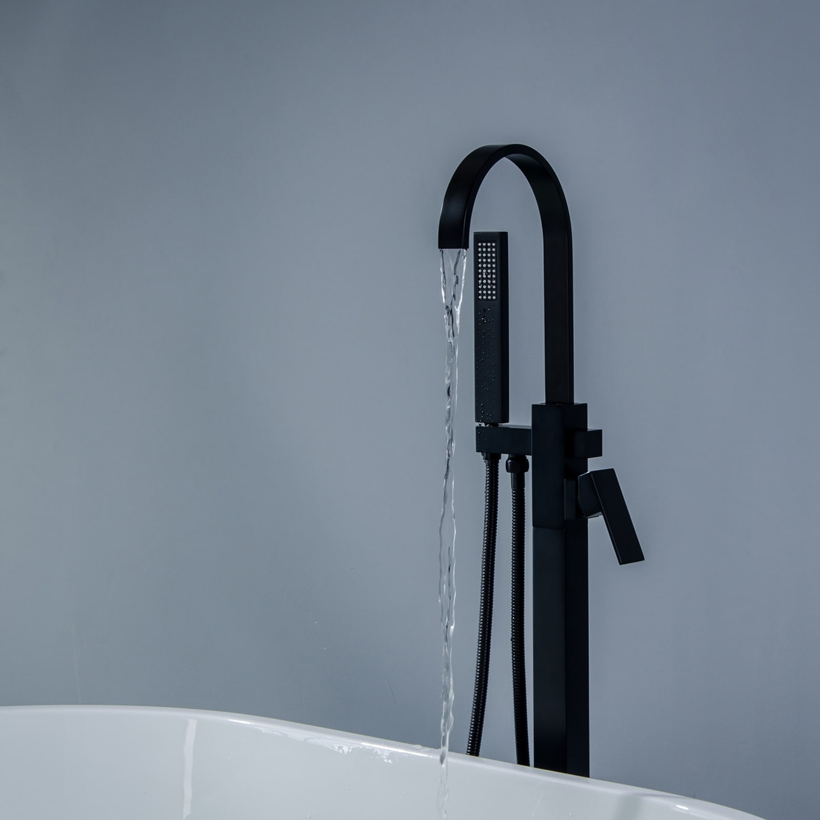 BWE A-97011-BLACK Roman-Tub-Faucets - View #3