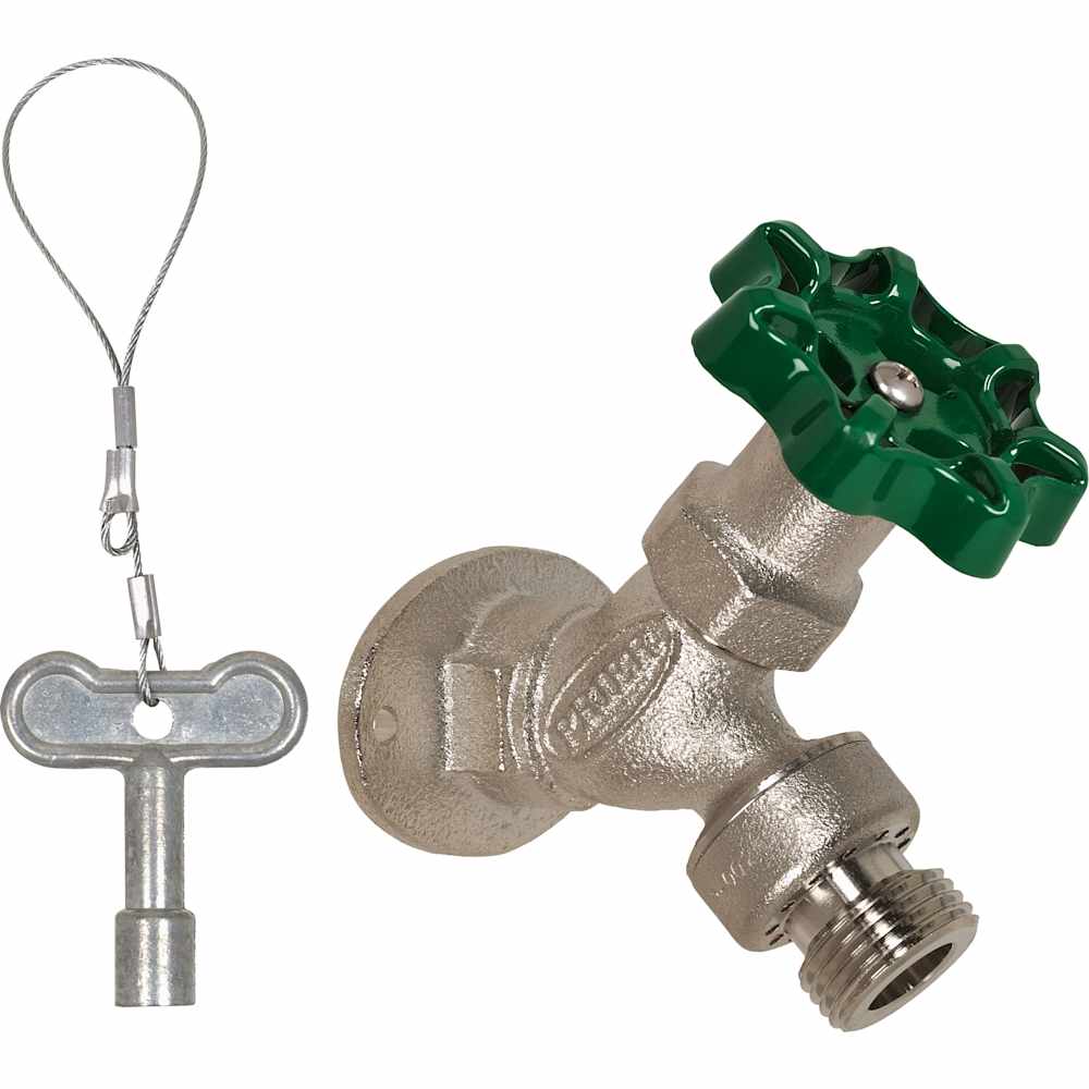 Prier Products  C355.50 1/2 Inch FPT Handle and KeyOperated Angle Sill Faucet