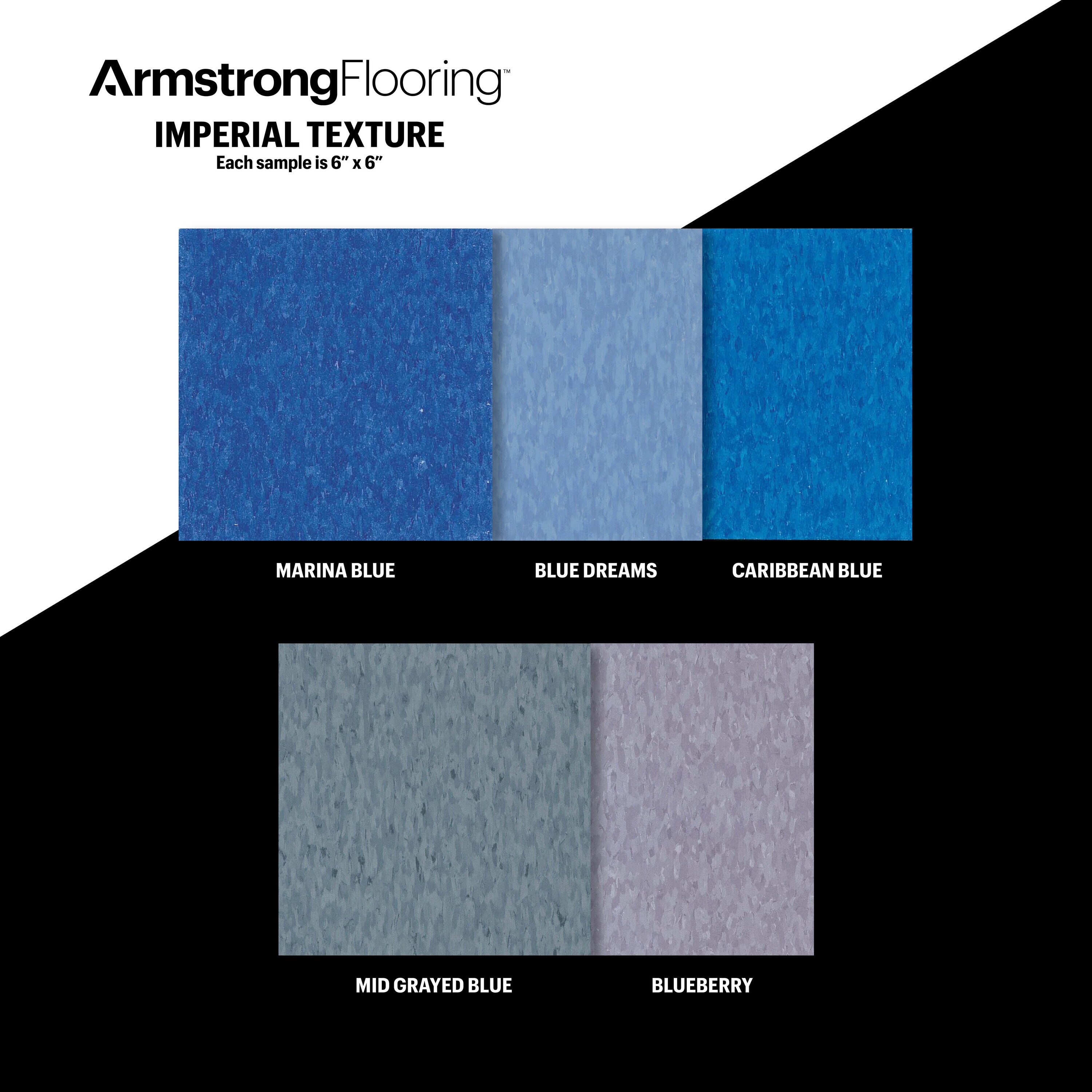 Armstrong Flooring  Imperial Texture VCT Blues Sample Collection