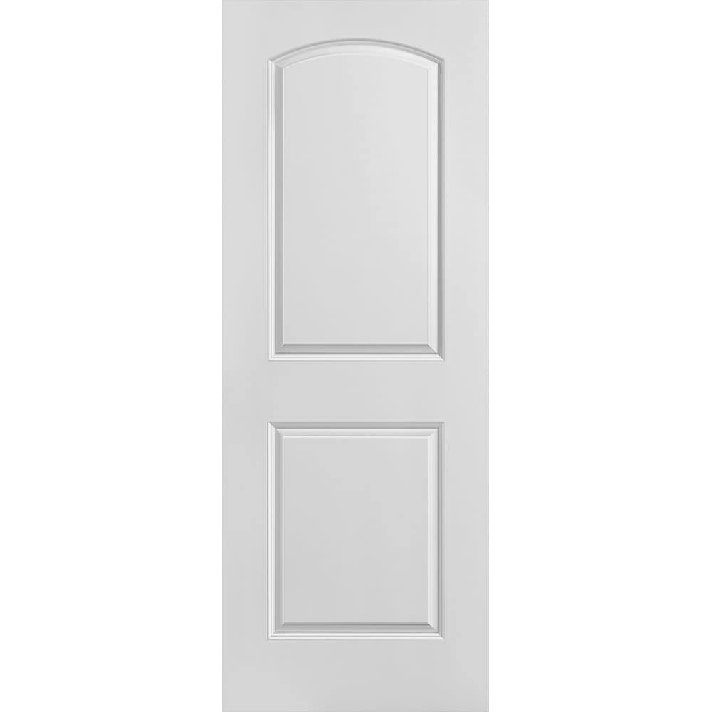 Masonite Roman 30-in X 80-in 2-panel Round Top Hollow Core Primed ...