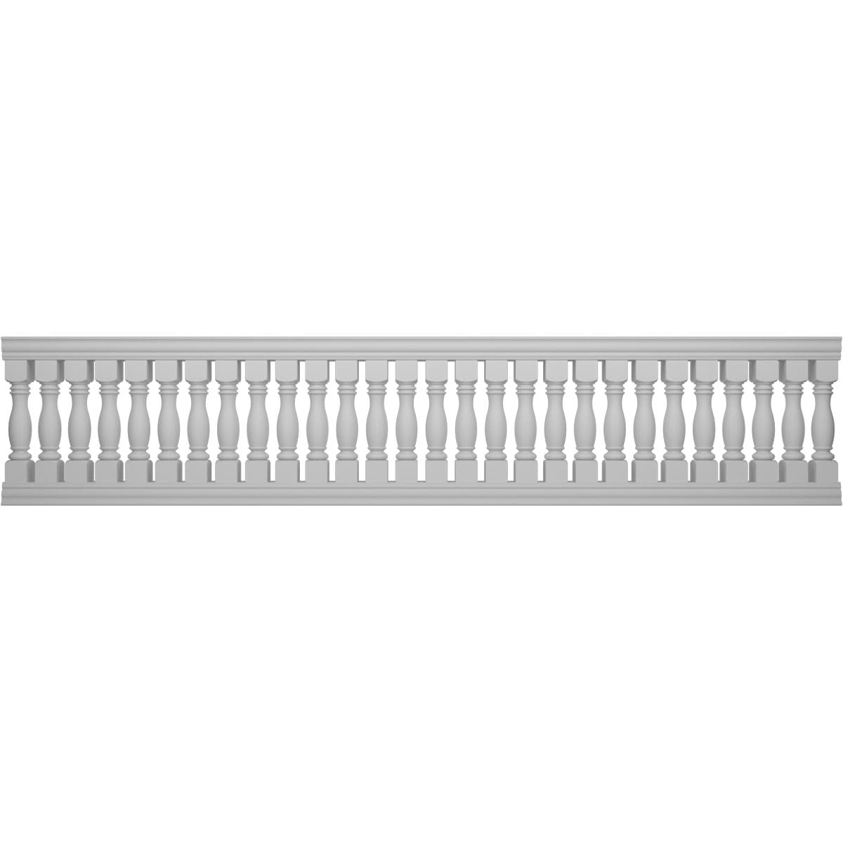 Ekena Millwork BALK42X192EMA FiberThane 16-Feet x 42-Inches Embassy Fiberglass Deck Rail Kit