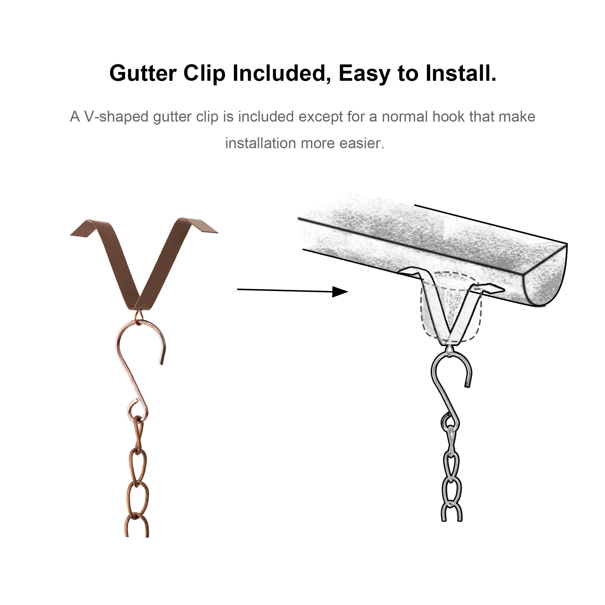 Glitzhome 2037800001 Rain-Chains - View #8