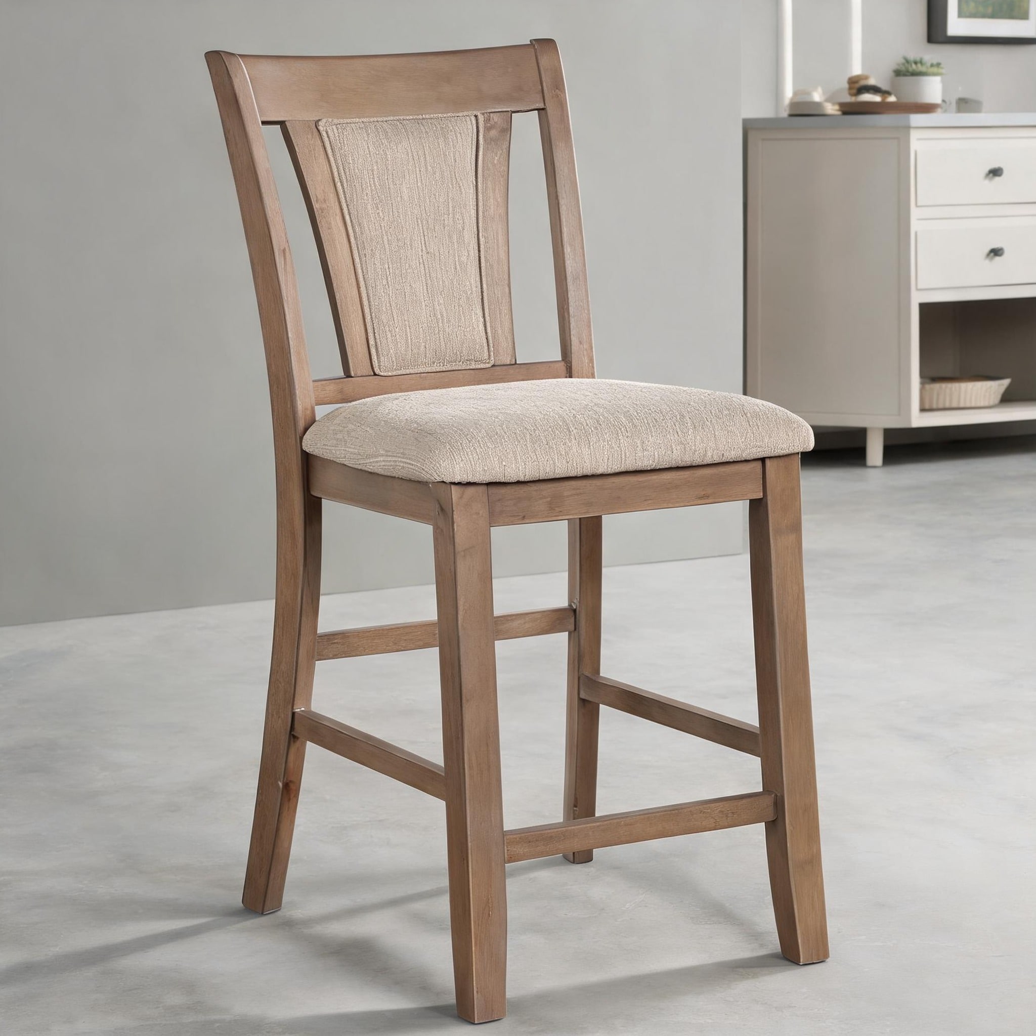 SunJet Set of 2 and Organic Natural Beige Seating For Dining with ...