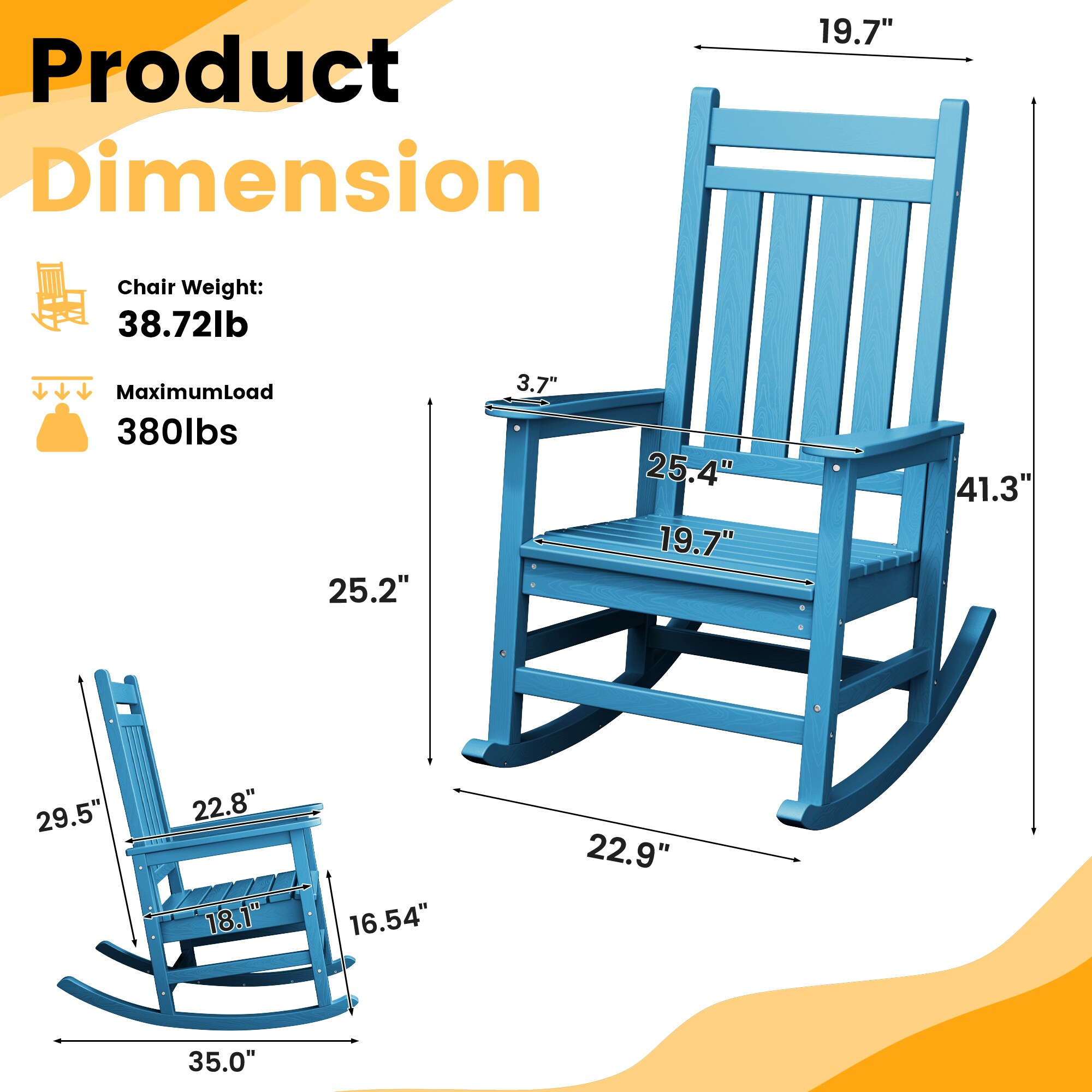 Serwall SW-TRGB01-LB Patio-Chairs - View #3