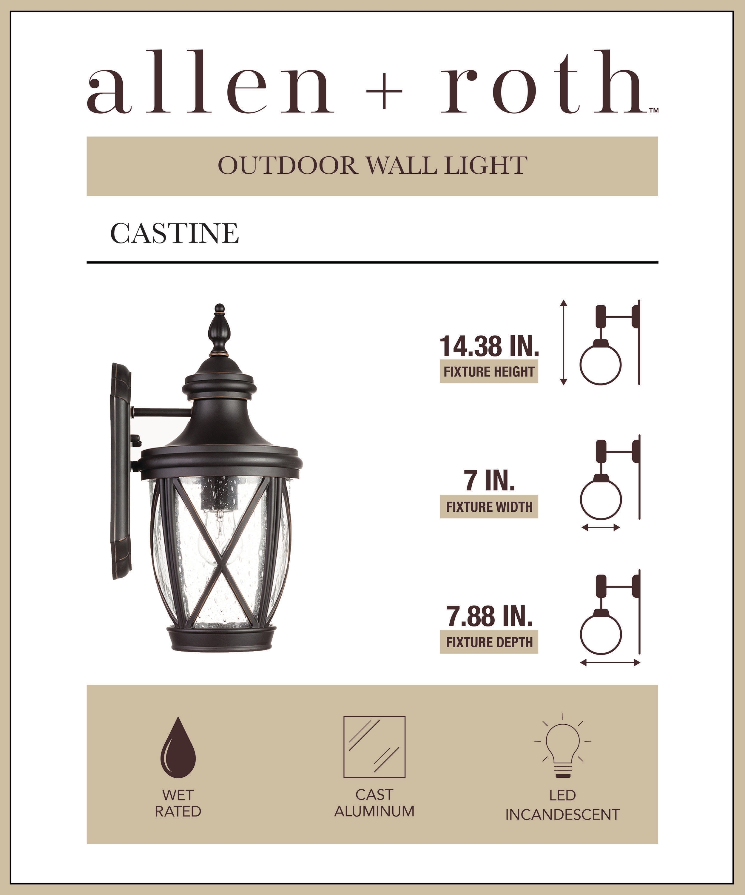 allen + roth 41991 Outdoor-Wall-Lighting - View #6