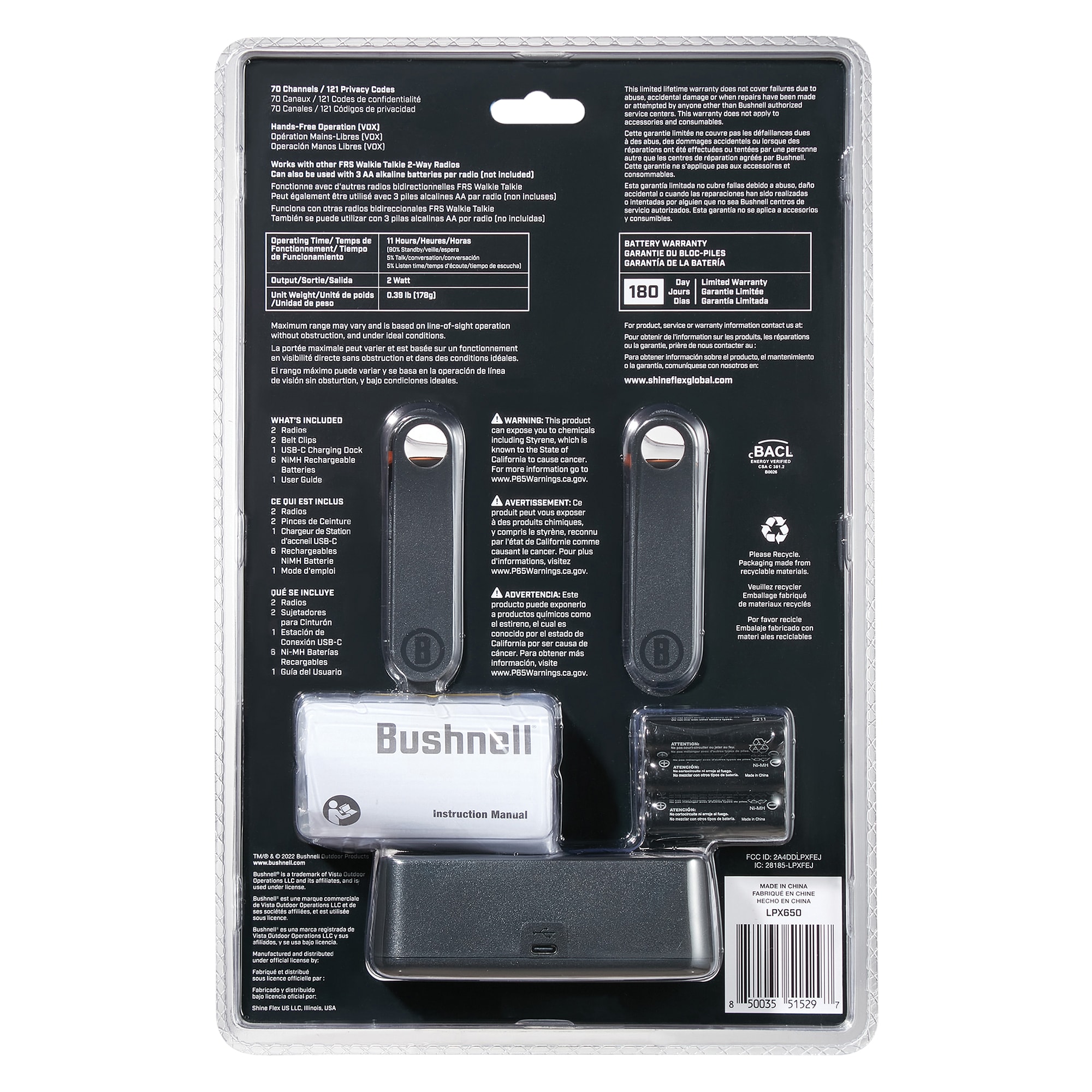 Bushnell SHXBSLPX650 Walkie-Talkies - View #14
