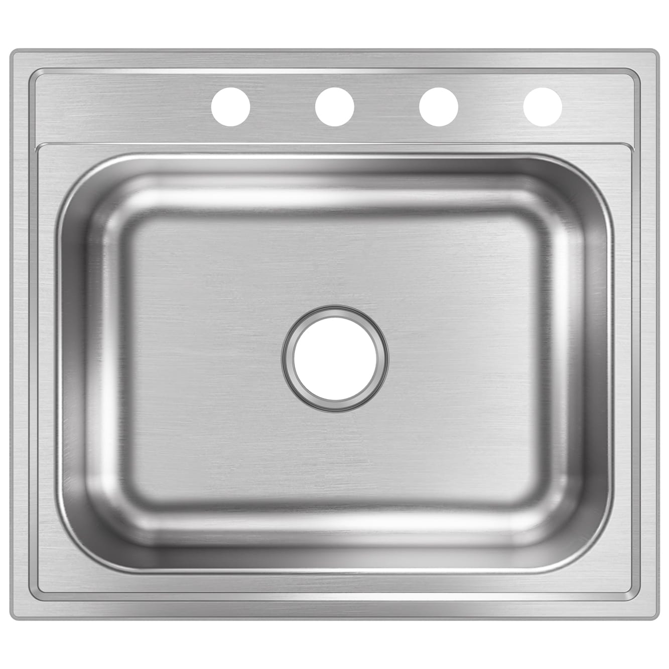 Dayton Drop In 25 In X 22 In Stainless Steel Single Bowl 4 Hole Kitchen   09442166 