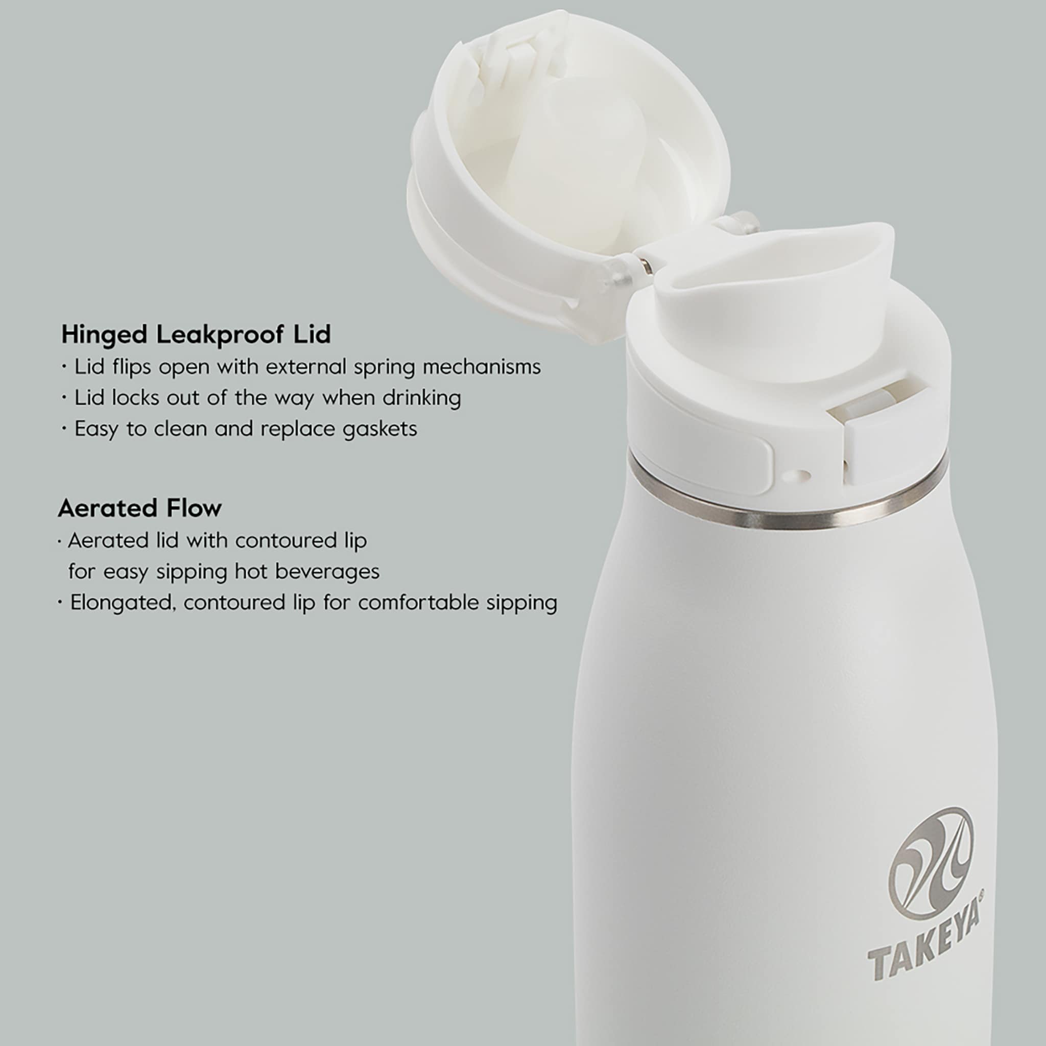 Takeya Traveler Mug With FlipLock Lid 17 oz – Custom Branding