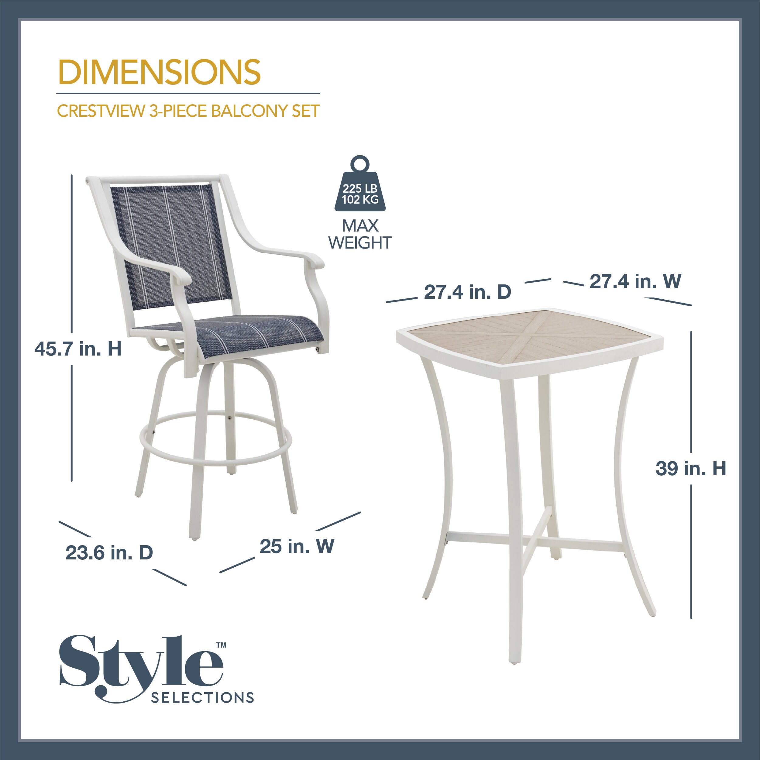 Style Selections 22010-C2 Patio-Dining-Sets - View #17